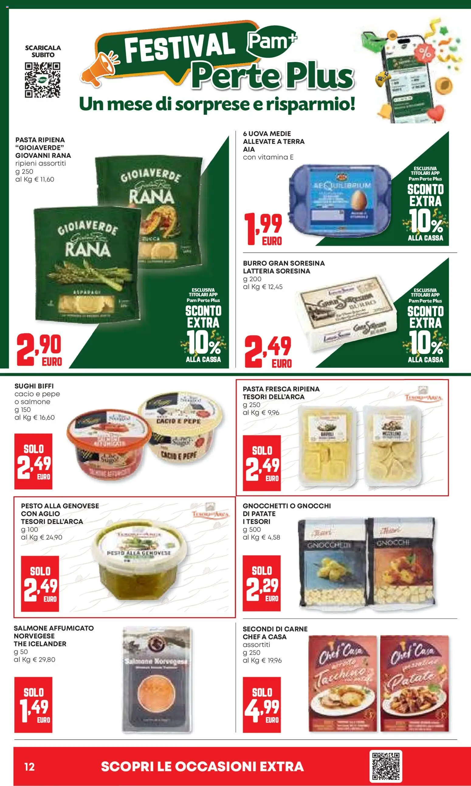 Volantino Panorama del 06.11.2025 | Pagina: 12 | Prodotti: Salmone affumicato, Uova, Gnocchi, Gnocchetti