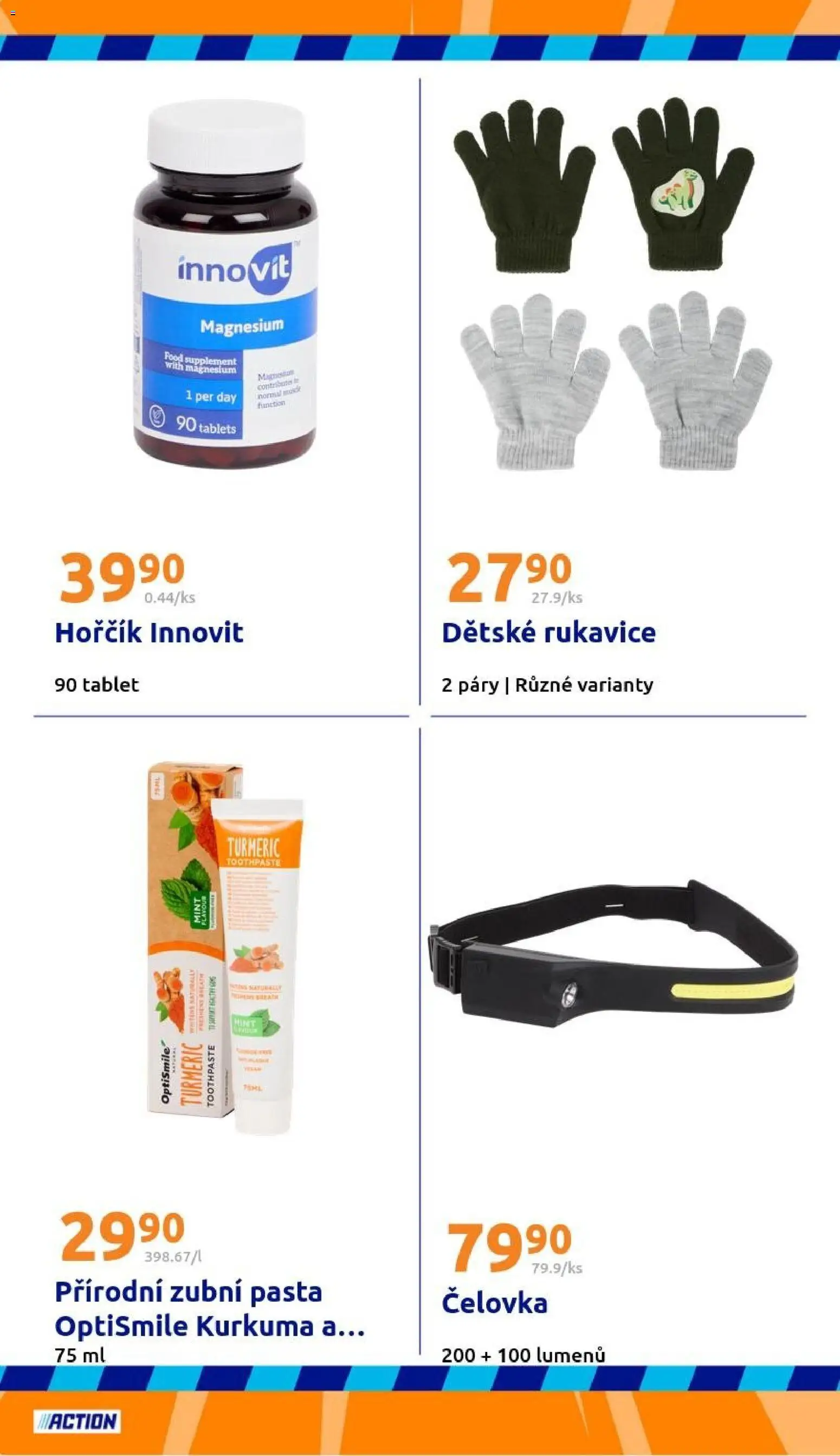 Action leták od 14.01.2026 | Strana: 28 | Produkty: Zubní pasta, Hořčík, Rukavice, Tablet