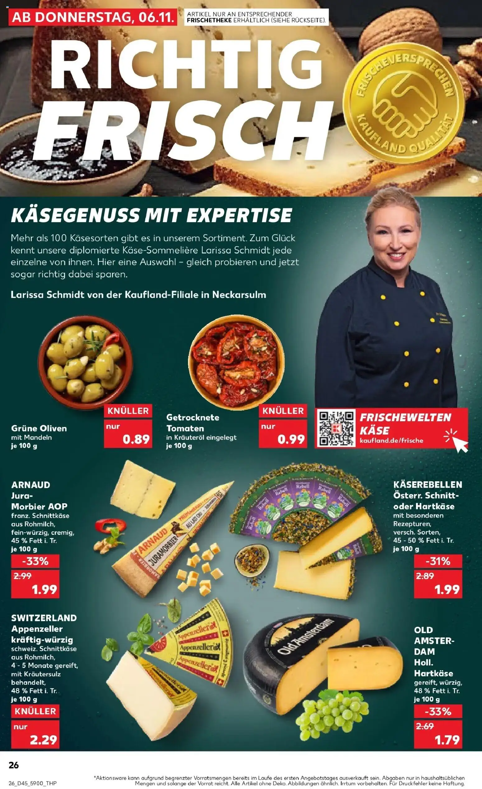 Kaufland prospekt Eilenburg	 – gültig ab 10.11.2025 | Seite: 26 | Produkte: Jura, Käse, Tomaten, Mandeln