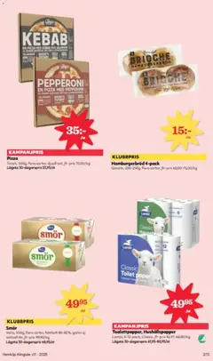 Pizza, Tony's, 500g, flera sorter, djupfryst, jfr-pris 70,00/kg - Förhandsvisning av reklamblad från butik Hemköp aktuell från 09.03.2026 | Sida: 3