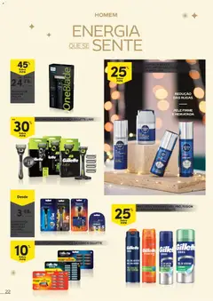 Pré-visualização Continente - Festeje o Ano em beleza válido de 09.12.2025 | Página: 22 | Produtos: Máquina de barbear, Sérum