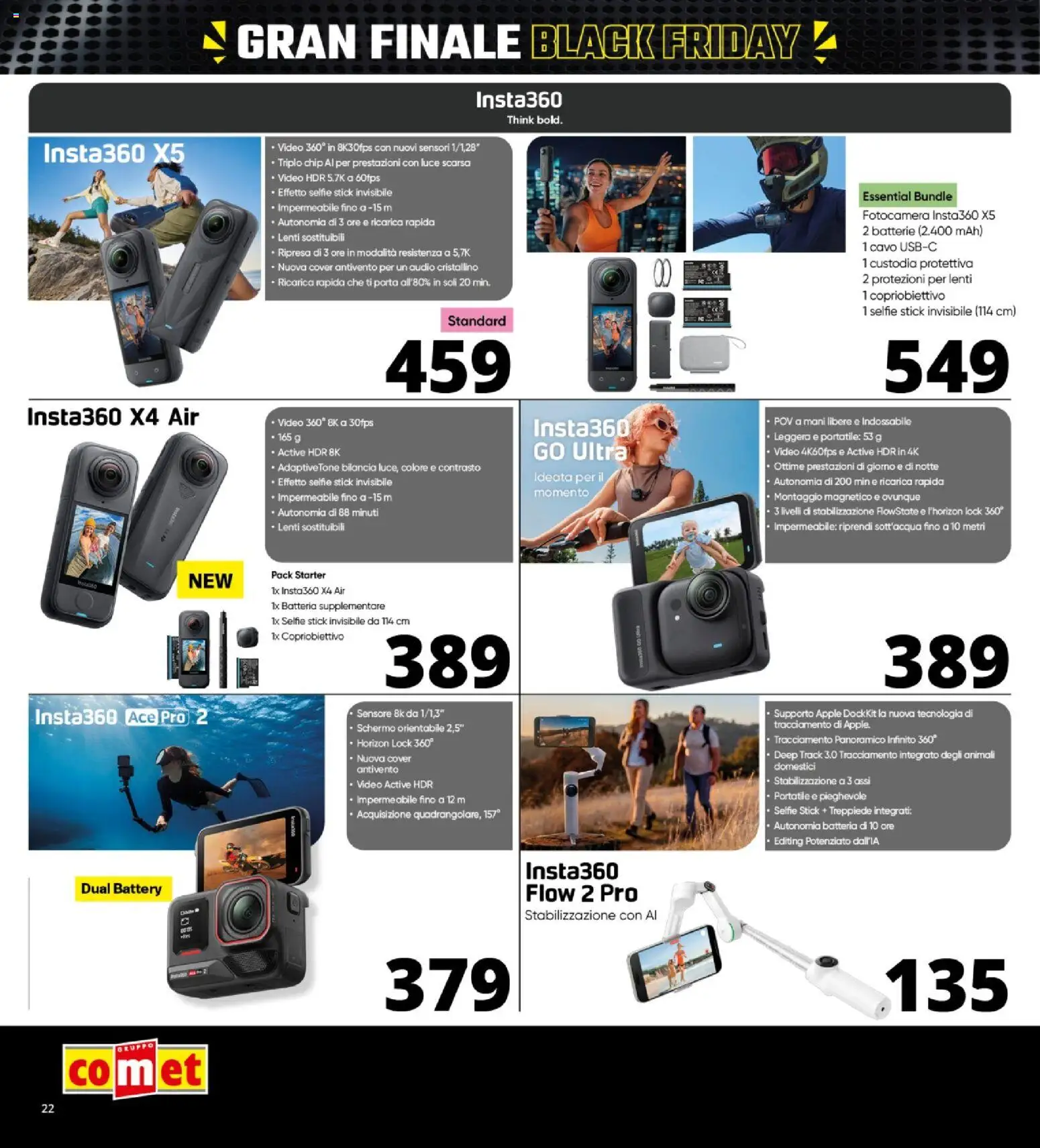 Volantino Comet del 26.11.2025 | Pagina: 22 | Prodotti: Video, Fotocamera, Bilancia, Batteria