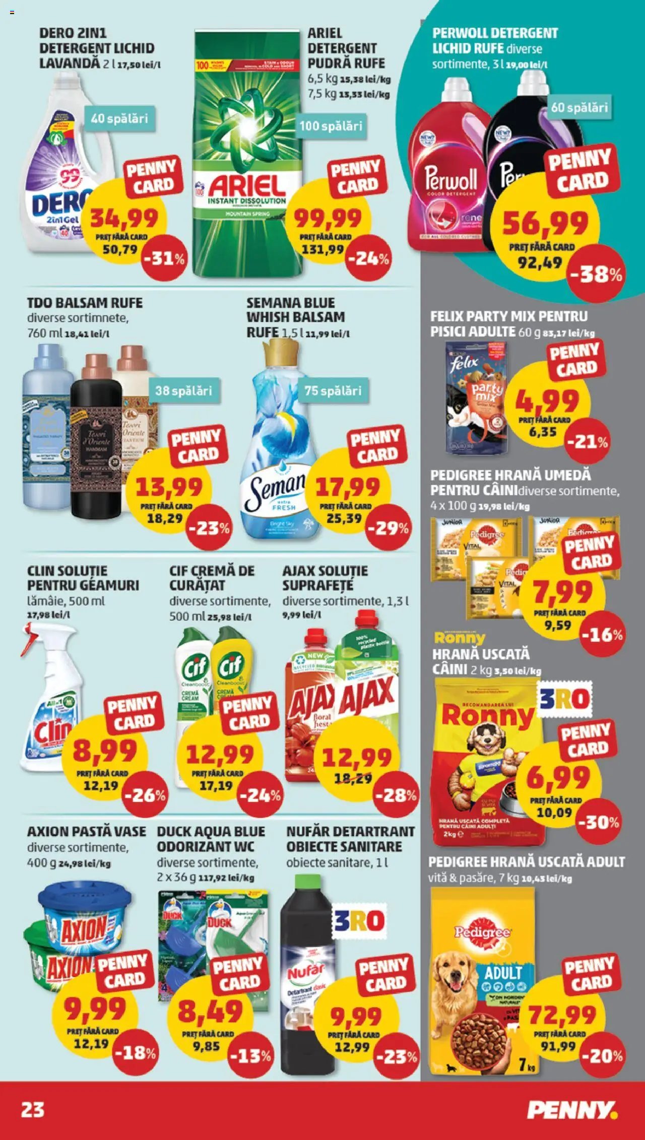 Noul catalog PENNY – valabil de la 17.09.2025 | Pagină: 23 | Produse: Balsam, Cremă, Detergent, Paste