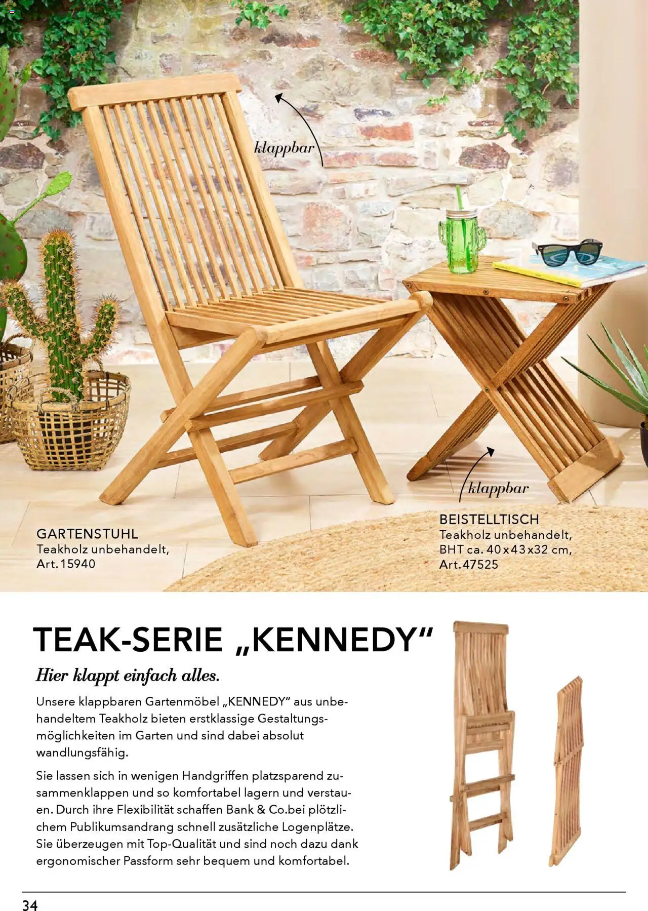 Rahaus Prospekt Gartenmöbel – gültig ab 07.04.2025 | Seite: 34 | Produkte: Beistelltisch, Gartenmöbel