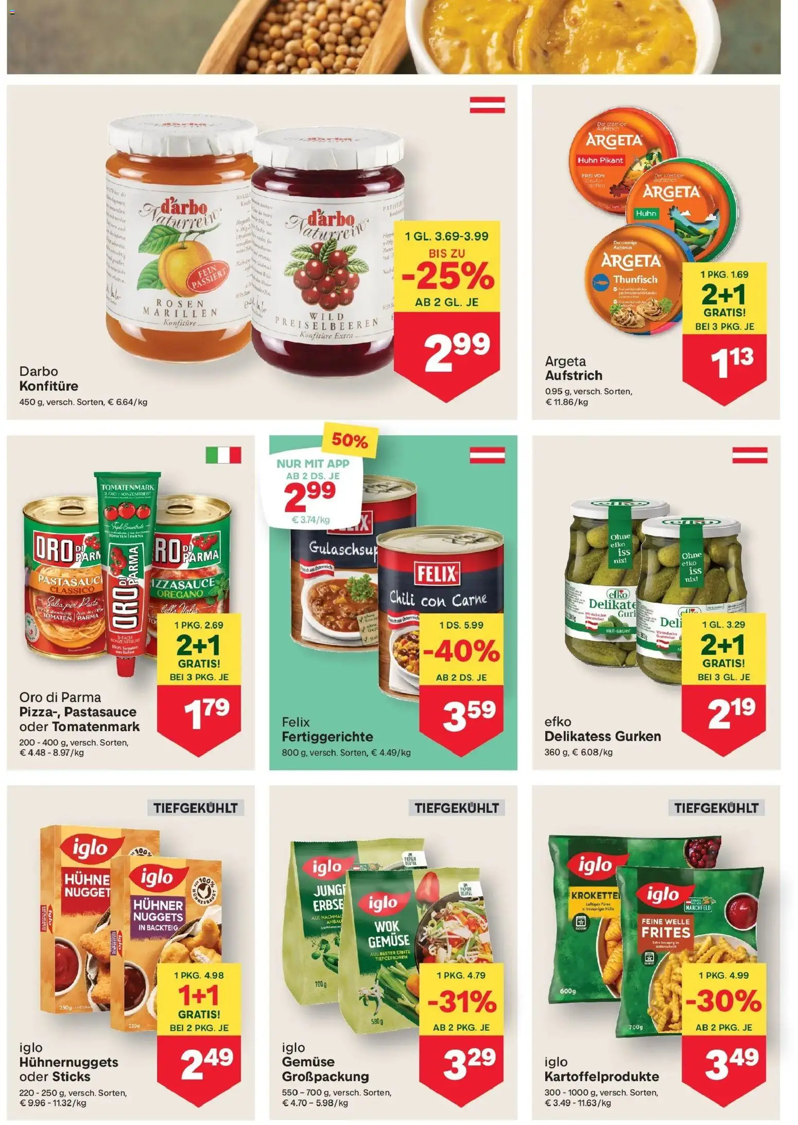 MPREIS Pfunds gültig ab 30.10.2025 | Seite: 12 | Produkte: Pasta, Gurken, Fertiggerichte, Tomaten