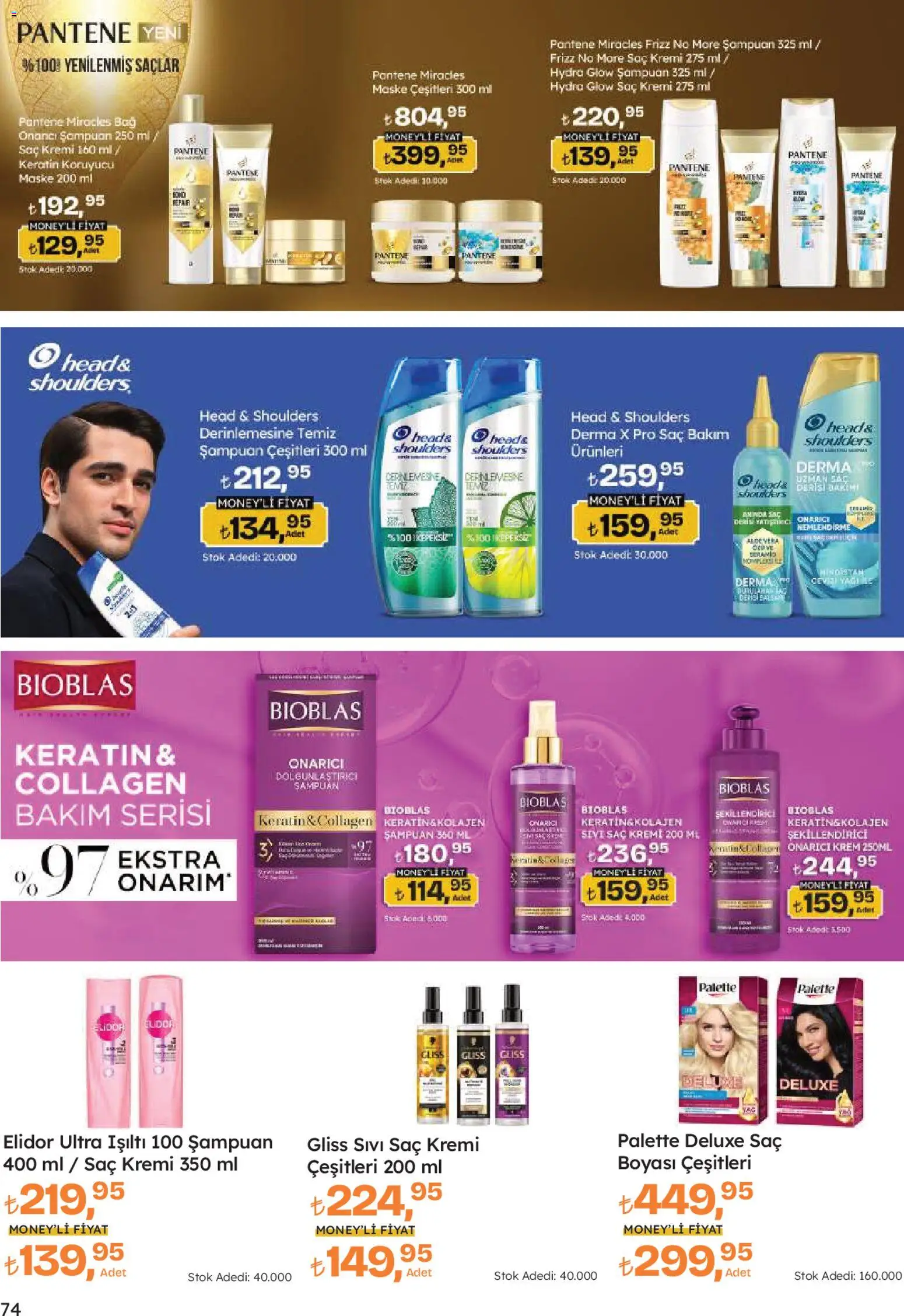 Migros Katalog - Migroskop - 08.01.2026 tarihinden itibaren geçerlidir | Sayfa: 74 | Ürünler: Şampuan, Krem, Maske, Atlet