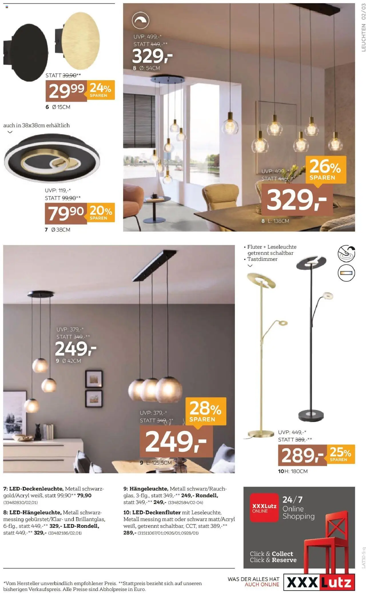 XXXLutz  Lampen gültig ab 30.09.2025 | Seite: 3