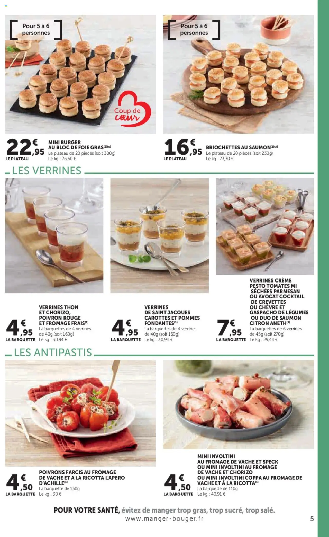  | Page: 5 | Produits: Avocat, Plateau, Verrines, Crème