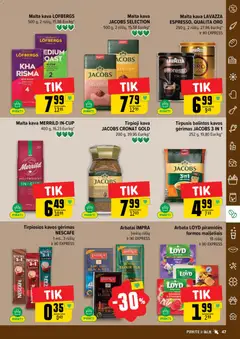 IKI leidinys galioja nuo 16.02.2026 | Puslapis: 47 | Prekių: Tirpioji kava, Kava, Arbata