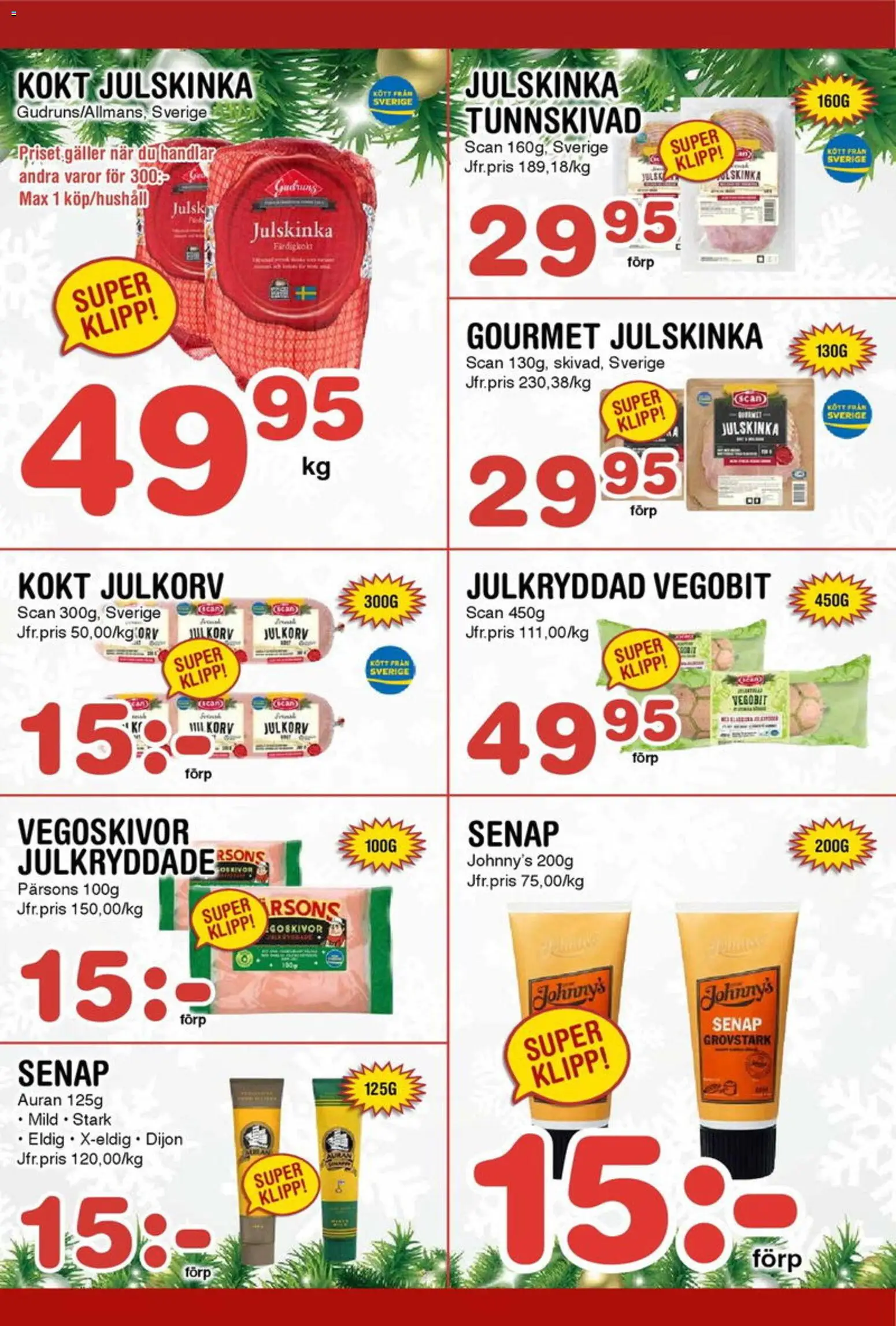 Nya Pulsen reklamblad aktuell från 15.12.2025 | Sida: 4 | Produkter: Senap, Galler