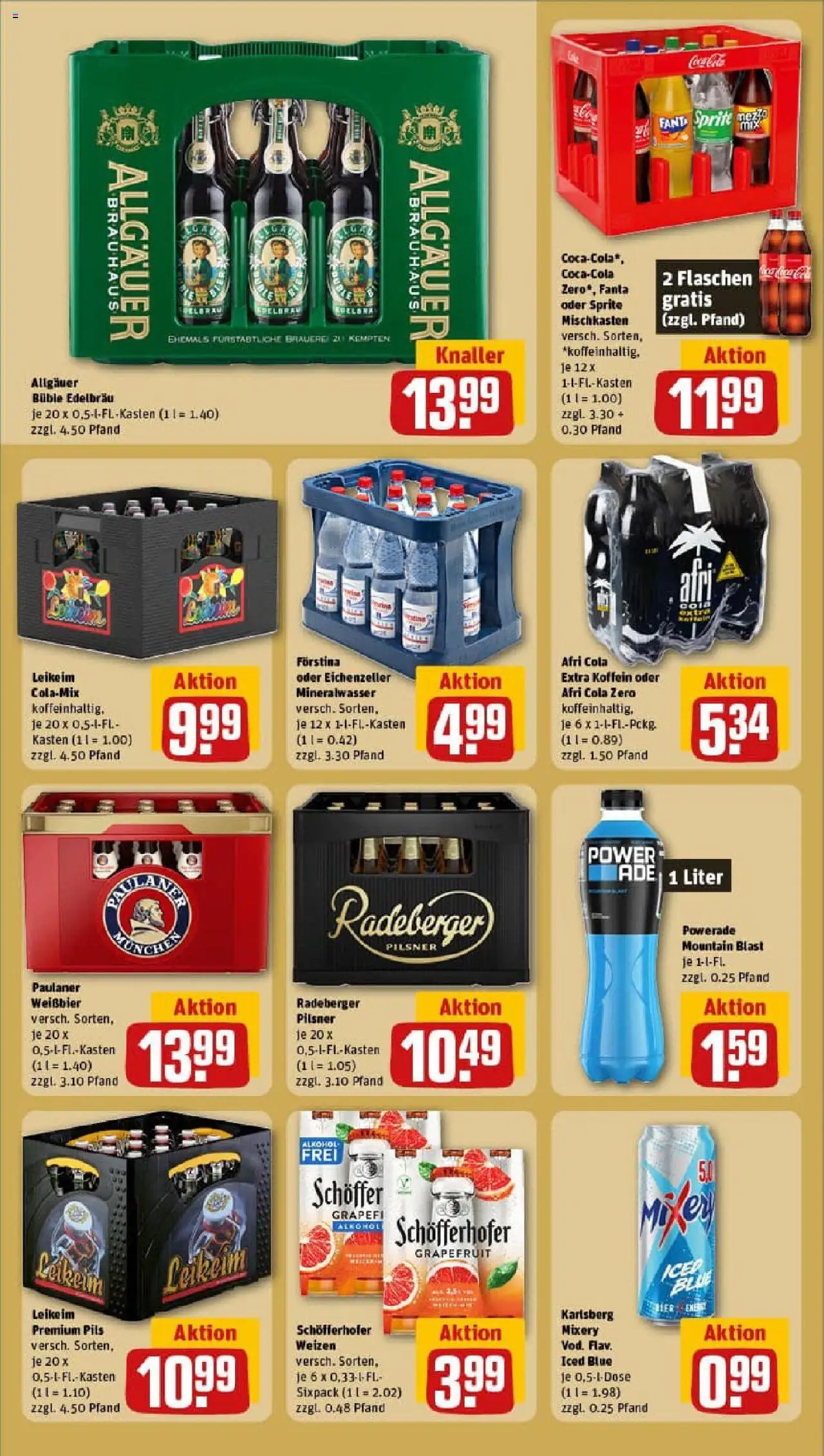 Rewe prospekt Würzburg/Zellerau	 – gültig ab 13.10.2025 | Seite: 14 | Produkte: Fanta, Cola, Pils, Radeberger pilsner