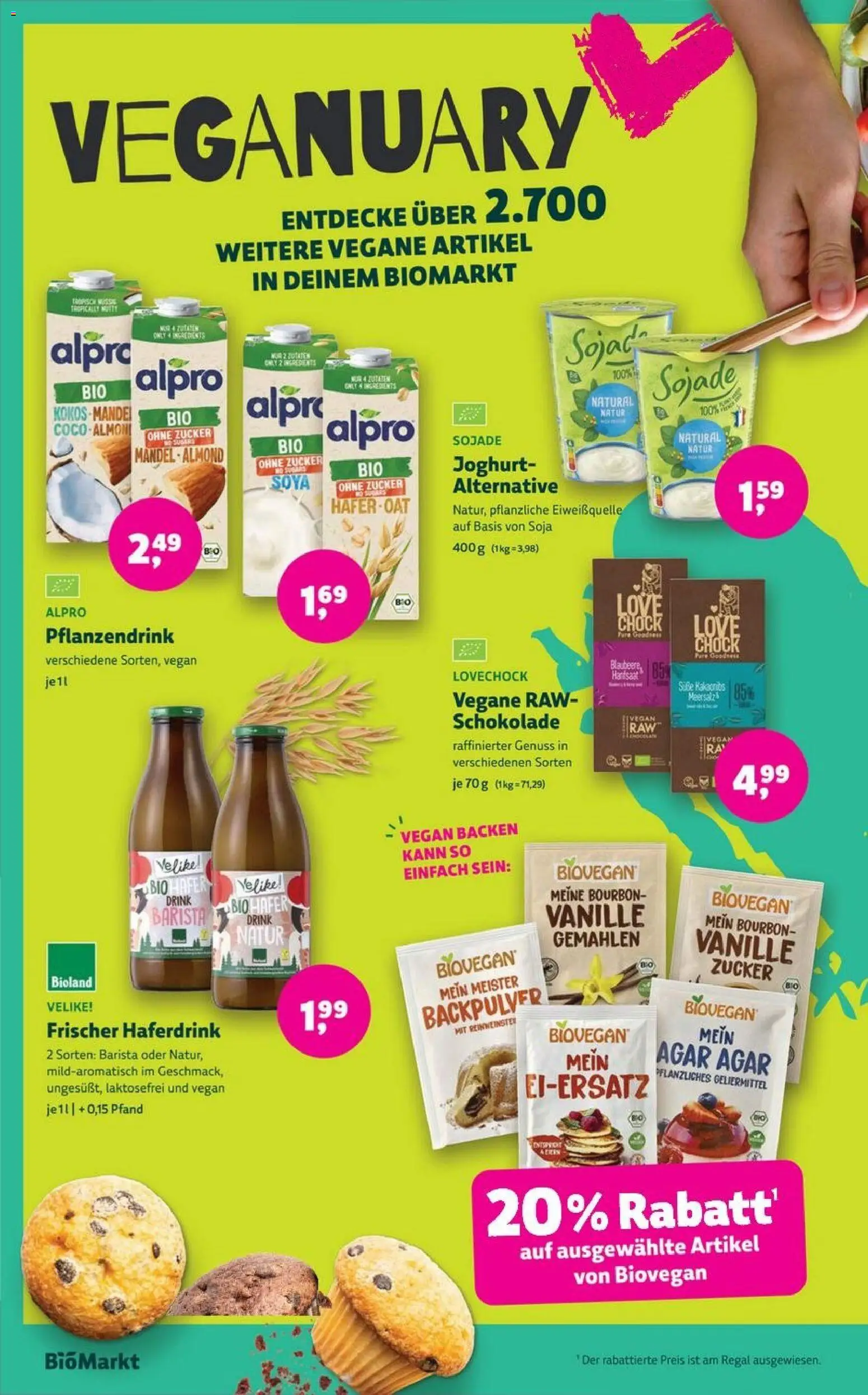 Denns BioMarkt Angebote – gültig ab 14.01.2026 | Seite: 8 | Produkte: Schokolade, Regal, Alpro, Bourbon