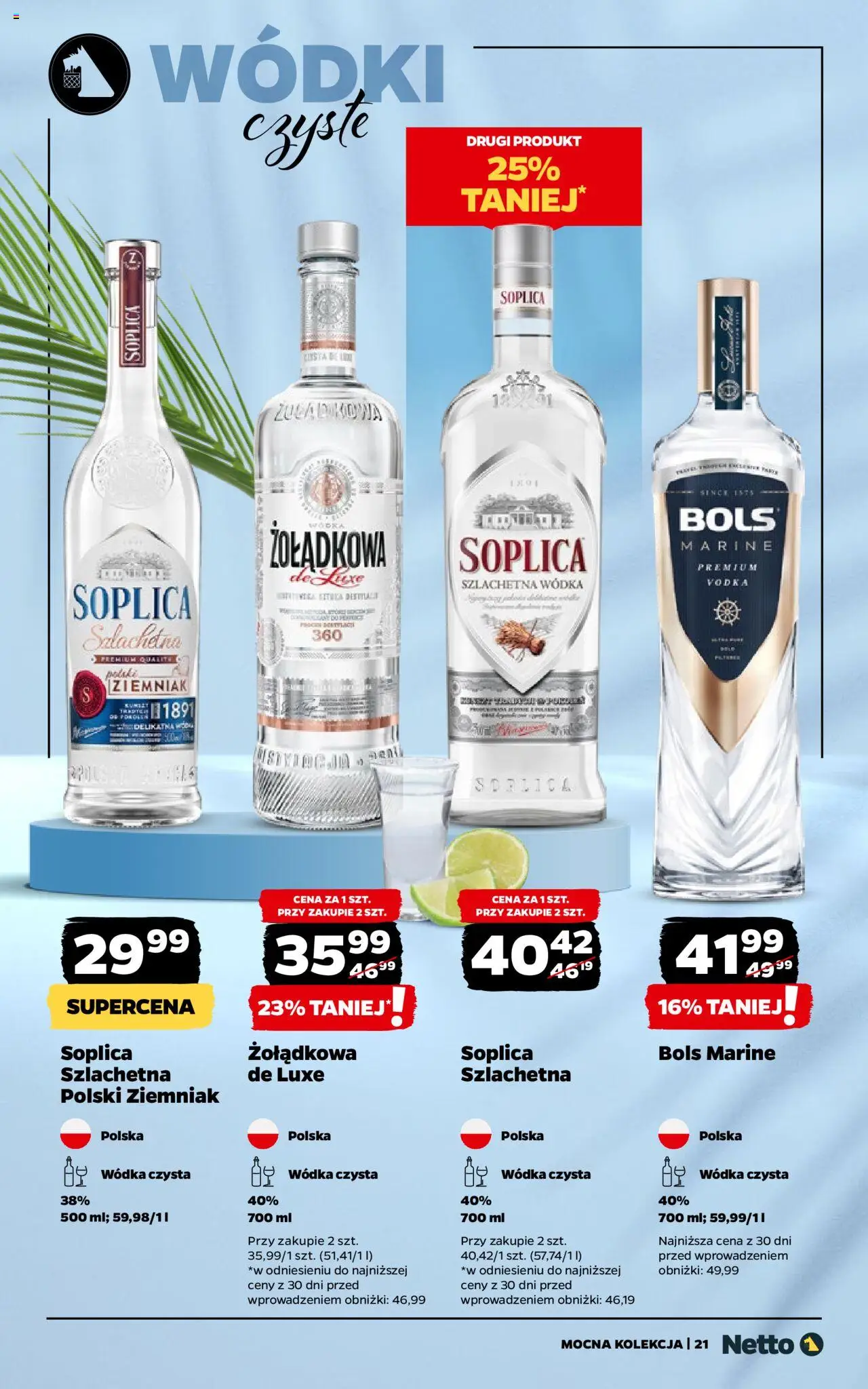 Netto gazetka - Mocna Kolekcja od 01.07.2025 | Strona: 21 | Produkty: Soplica wódka, Vodka, Wódka