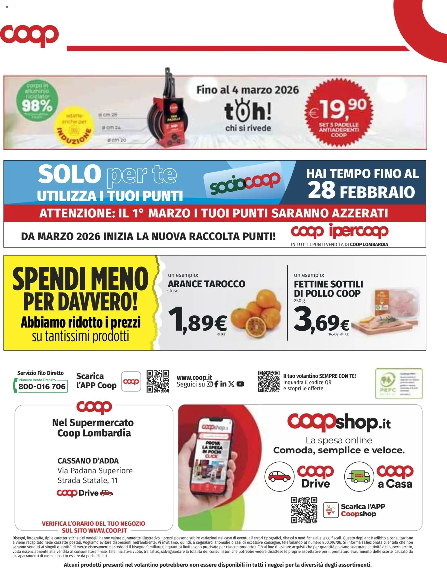 Volantino COOP del 19.02.2026 | Pagina: 29 | Prodotti: Pollo, Arance, Tè
