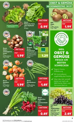 Kaufland prospekt Freilassing	 - gültig ab dem 27.07.2025 | Seite: 18 | Produkte: Zwiebeln, Gemüse, Obst, Petersilie