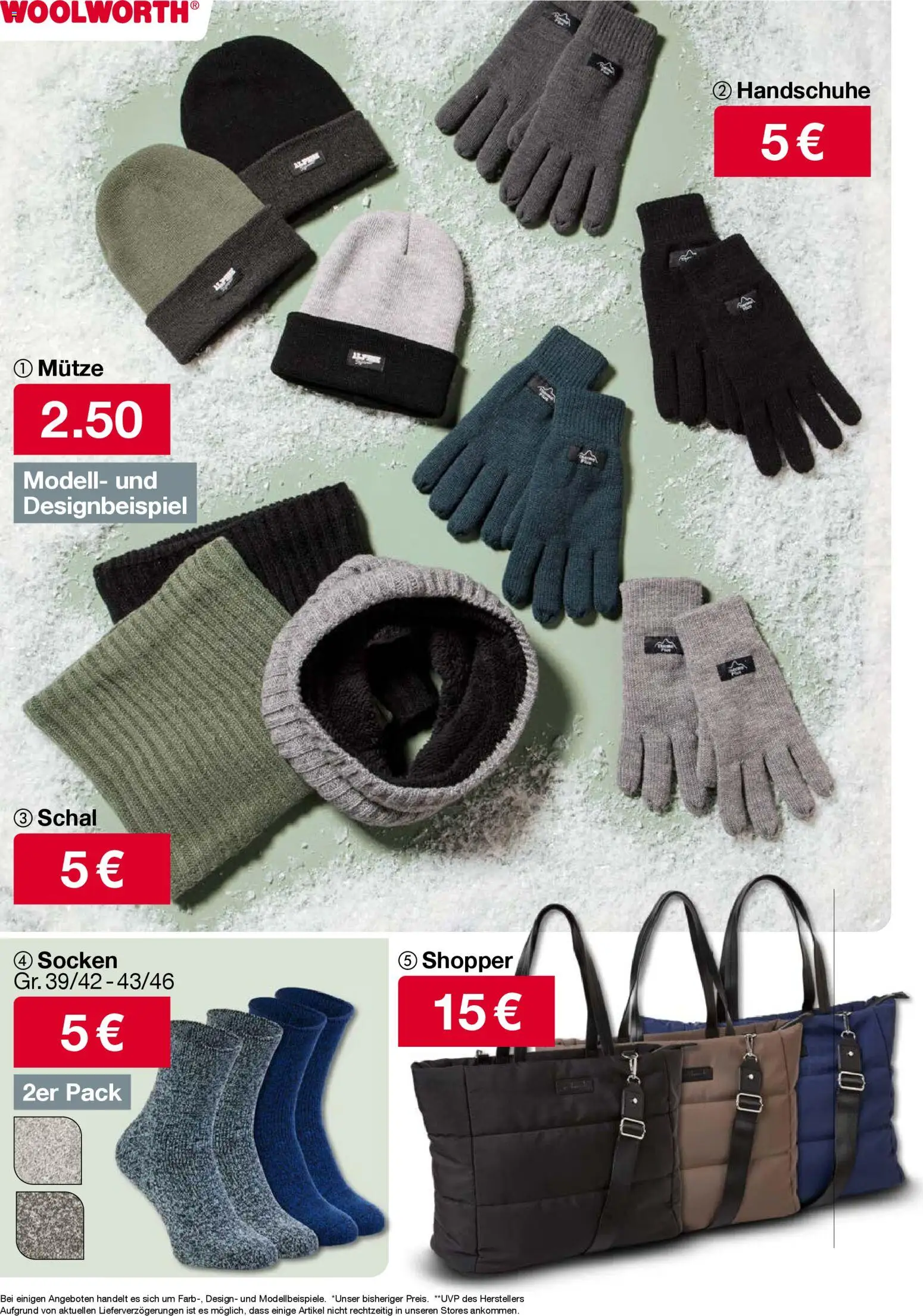 Woolworth Prospekt 	 – gültig ab 21.11.2025 | Seite: 9 | Produkte: Socken, Schal, Handschuhe