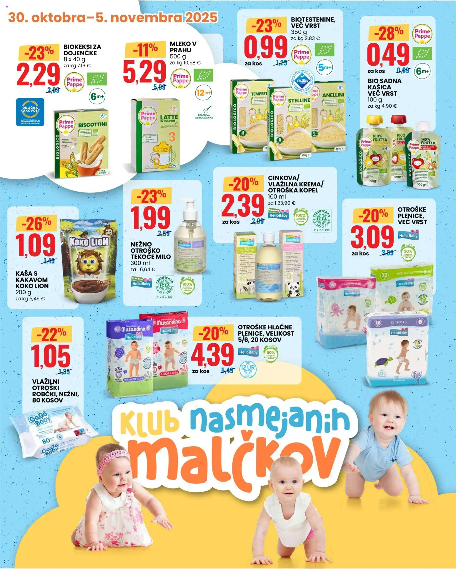 Novi Eurospin katalog ponudbe – veljaven od 30.10.2025 | Stran: 14 | Izdelki: Kopel, Kos, Mleko, Milo