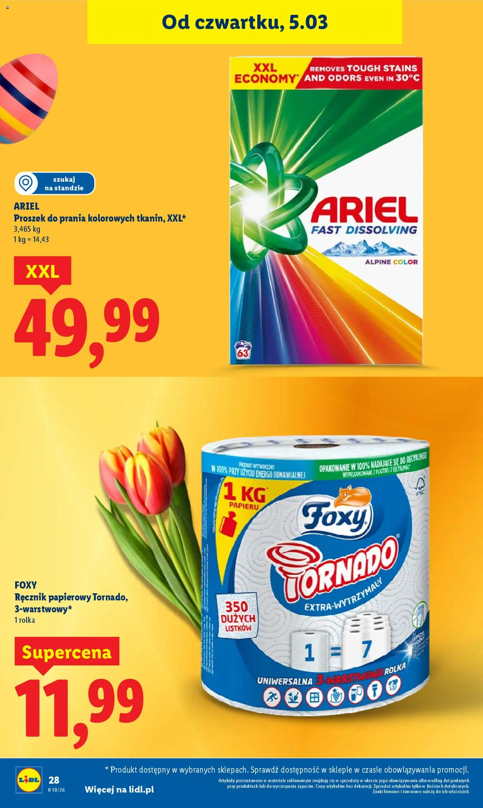 Lidl Polsko leták od 05.03.2026 | Strana: 28 | Produkty: Ariel