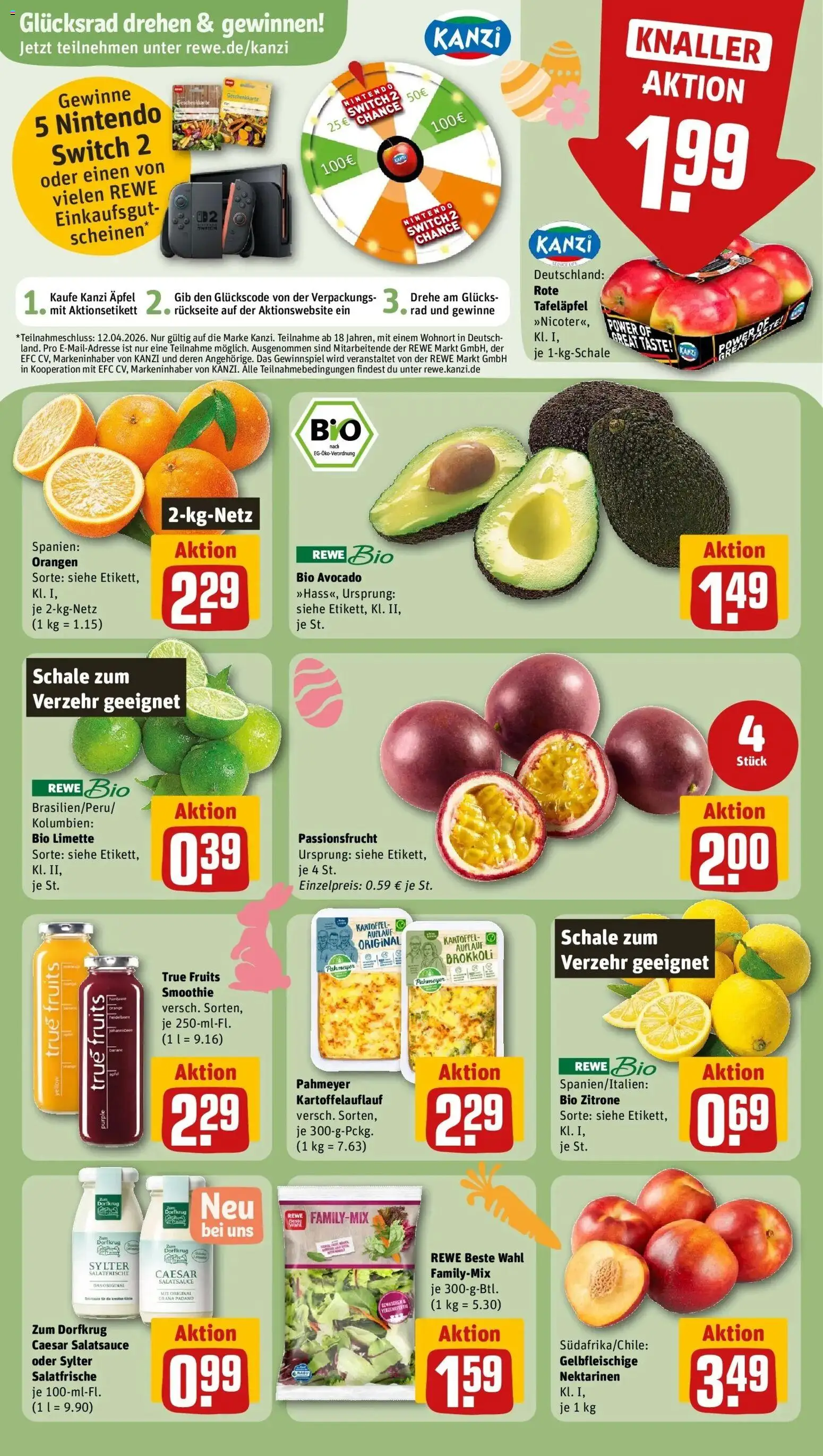Rewe Prospekt Blankenheim	 – gültig ab 23.03.2026 | Seite: 8 | Produkte: Dressing, Orangen, Avocado, Limette