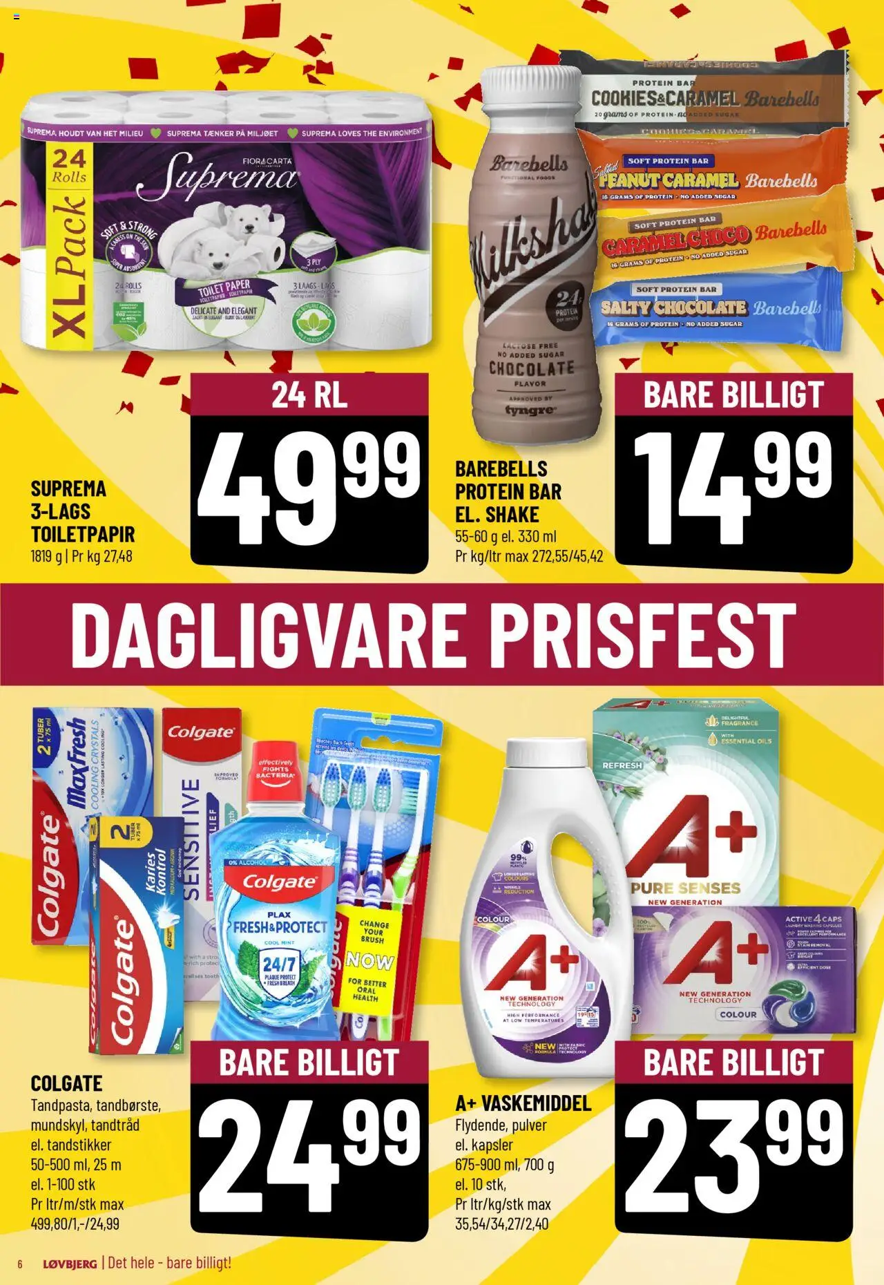 Løvbjerg Tilbudsavis gyldig fra 20.06.2025 | Side: 6 | Produkter: Toilet, Tandtråd, Caps