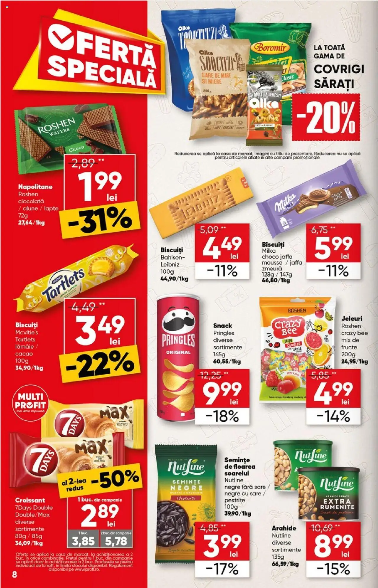 Catalog Profi City nou – valabil de la 23.07.2025 | Pagină: 8 | Produse: Arahide, Alune, Lapte, Jeleuri