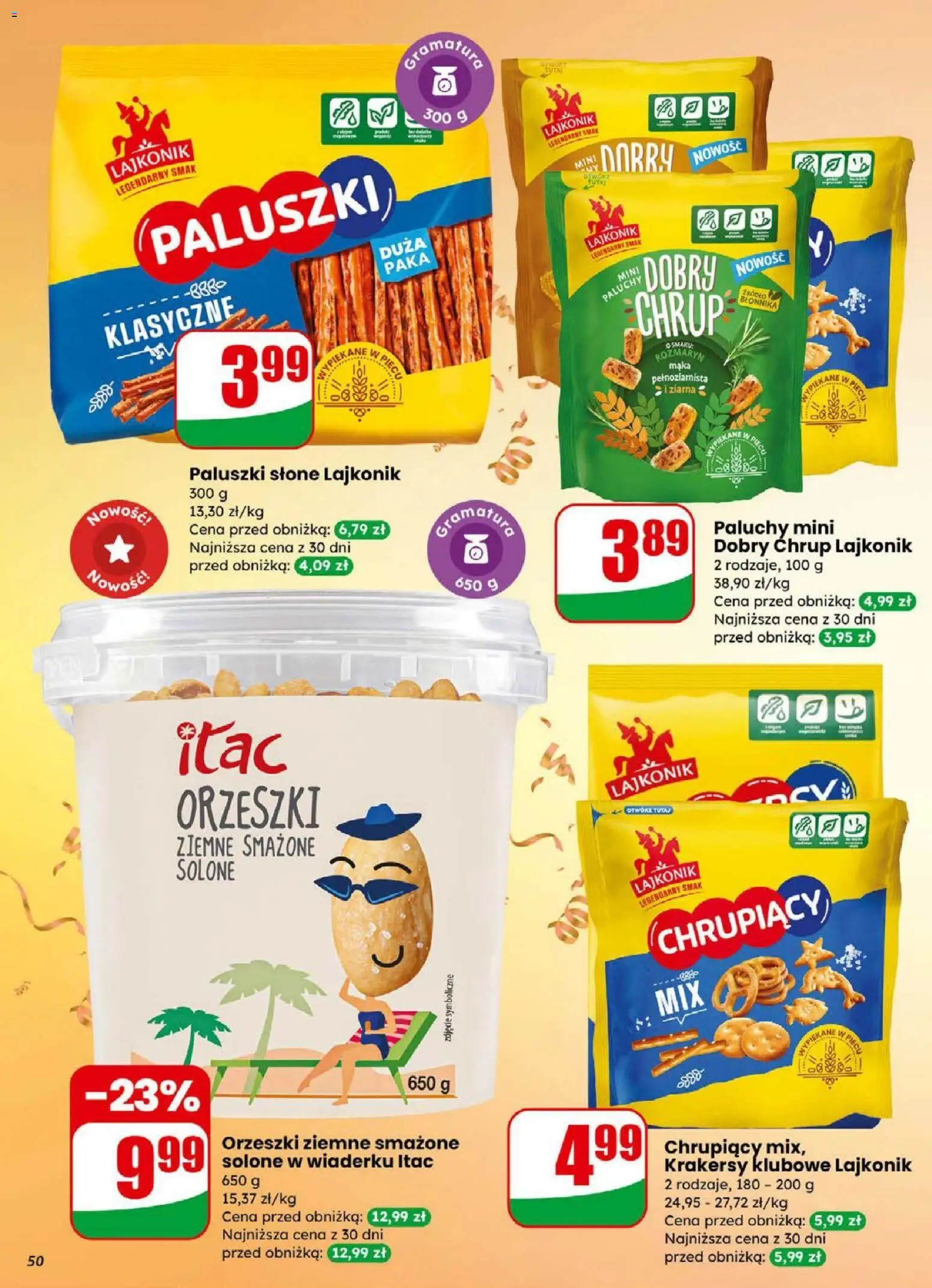 Dino Gazetka od 31.12.2025 | Strona: 50 | Produkty: Rozmaryn, Krakersy, Orzeszki ziemne, Mąka pełnoziarnista