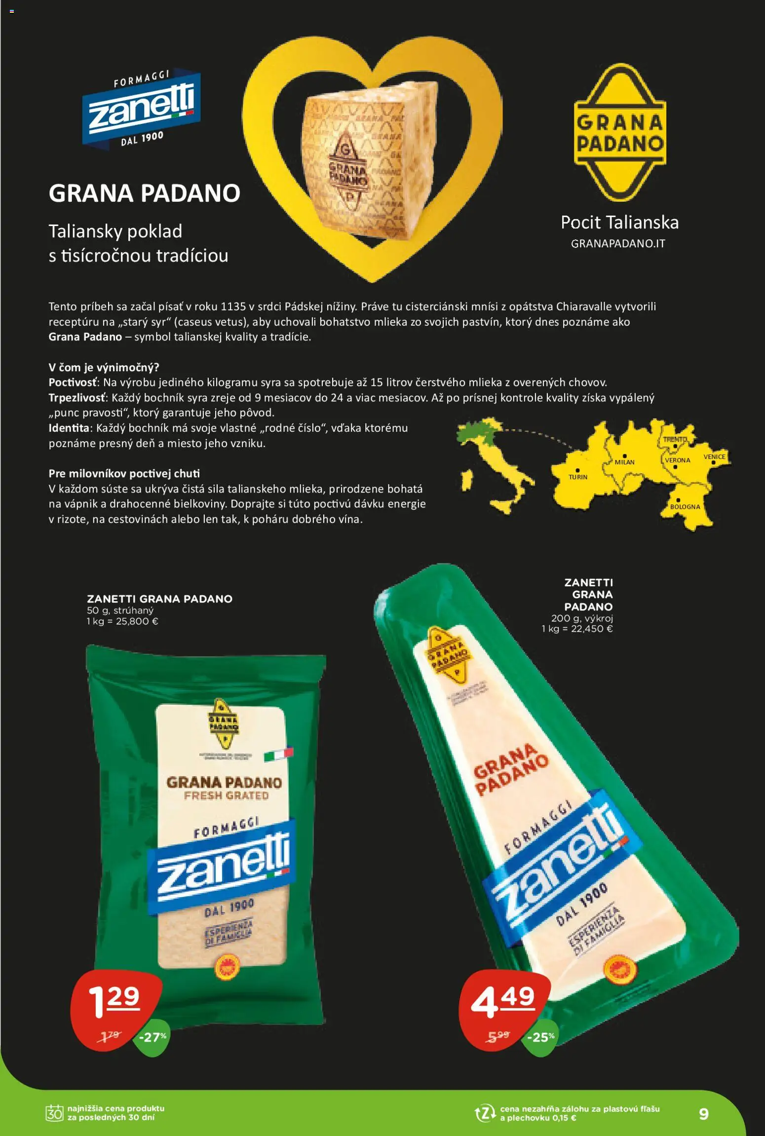 Nové Terno akcie – leták je platný od 30.04.2026 | Strana: 9 | Produkty: Syr