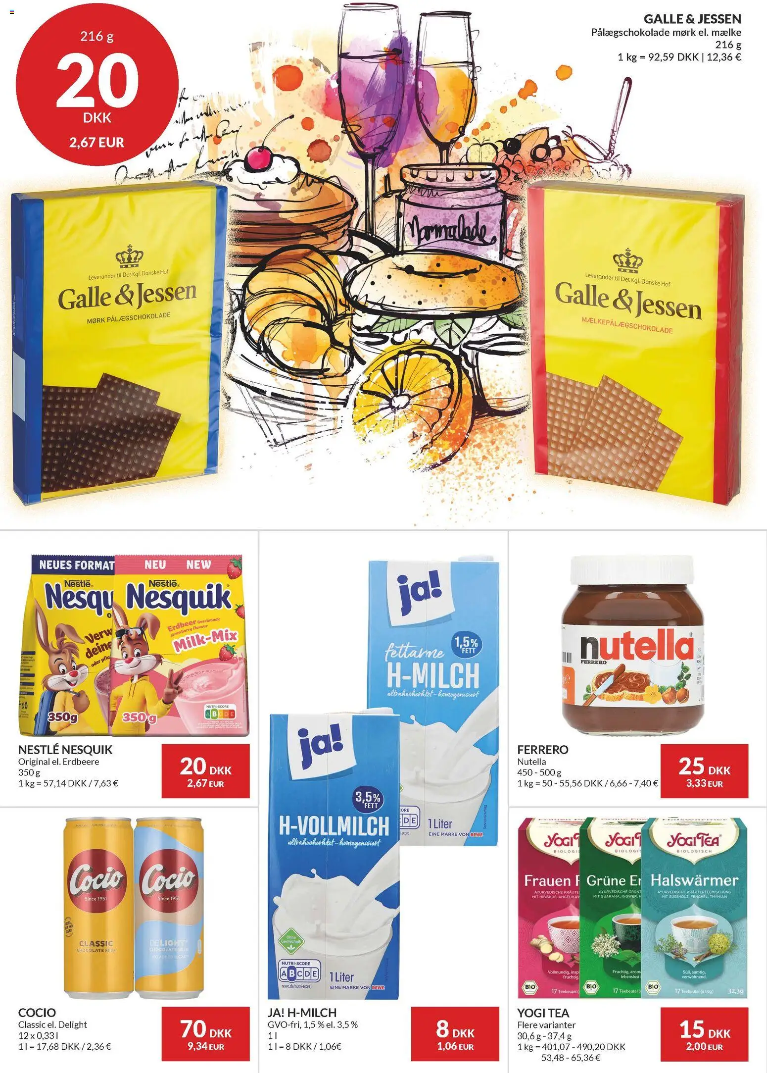Nielsen Discount tilbudsavis – gyldig fra 08.01.2026 | Side: 2 | Produkter: Pålægschokolade, Nutella