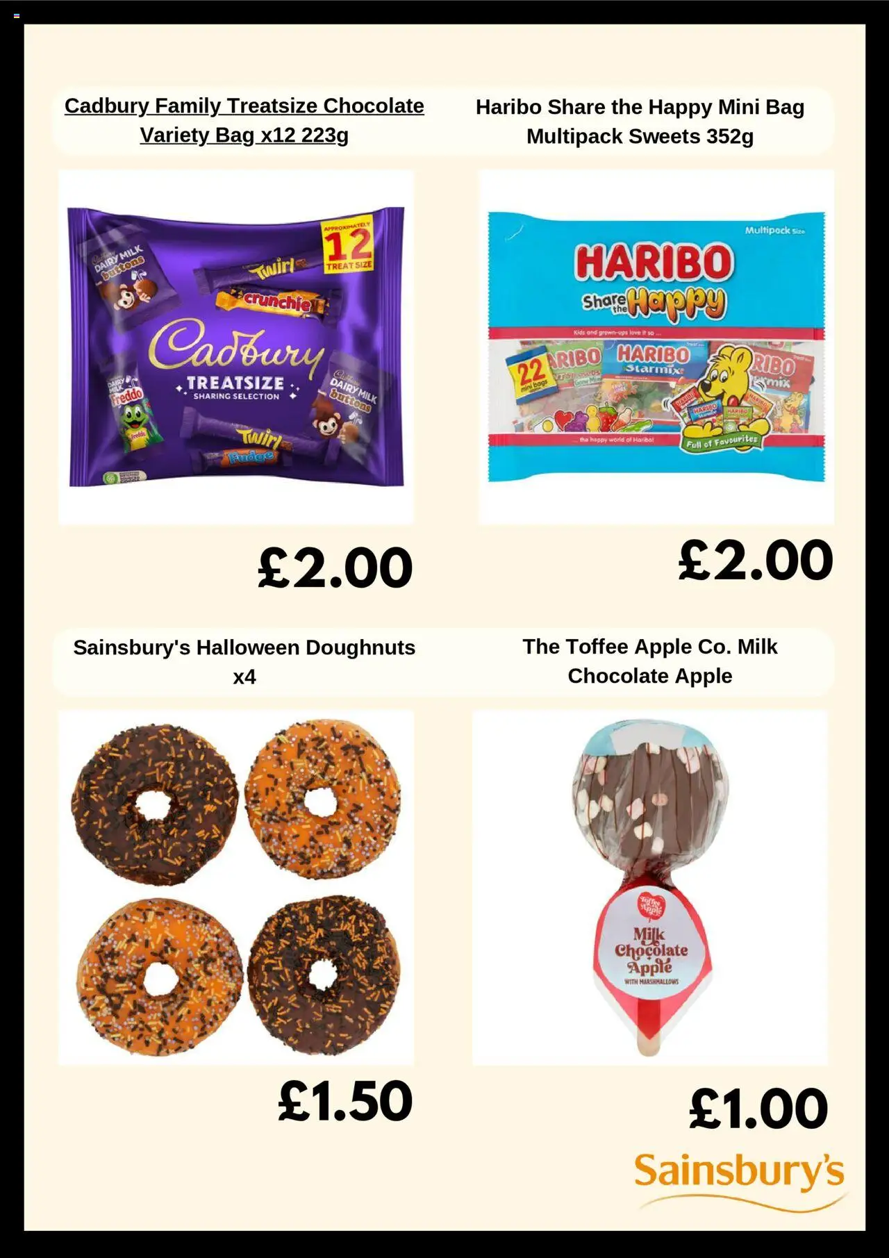 {H1} | Page: 4 | Products: Marshmallows, Apple, Chocolate, Bag