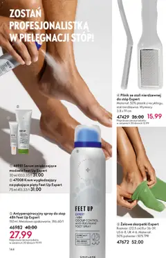 Pogląd oferty "Oriflame Katalog 1 2026" - ważna od 24.12.2025 | Strona: 144 | Produkty: Skarpetki, Krem, Spray do stóp