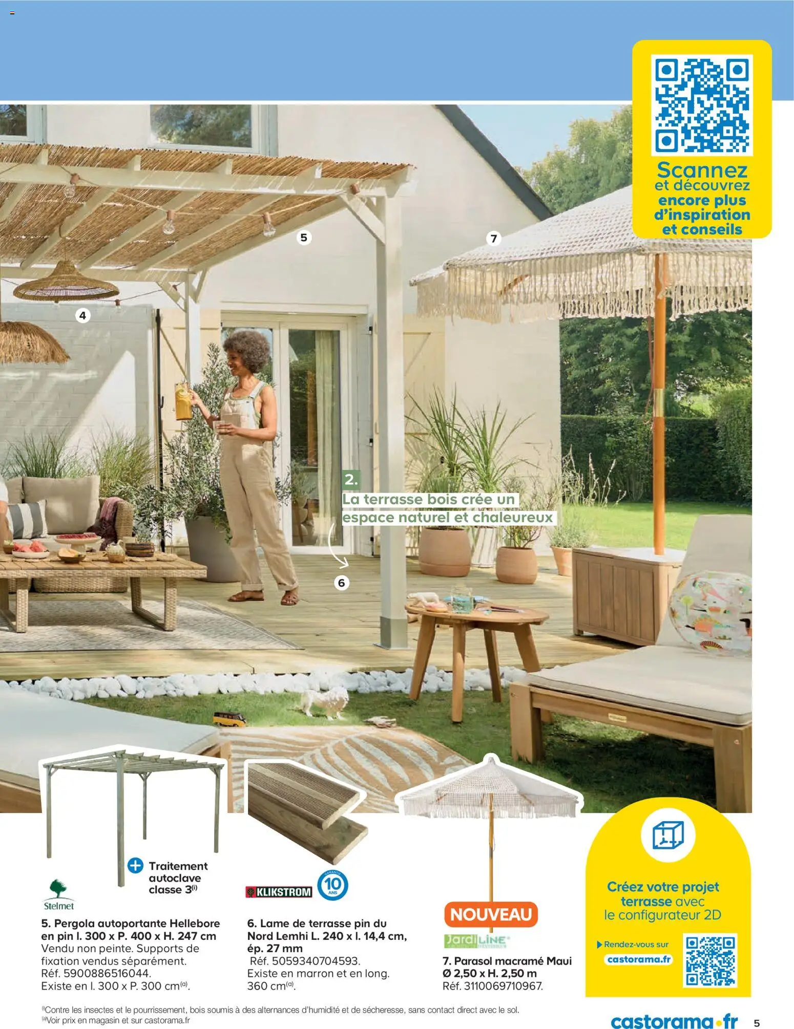 {H1} | Page: 5 | Produits: Pergola, Parasol