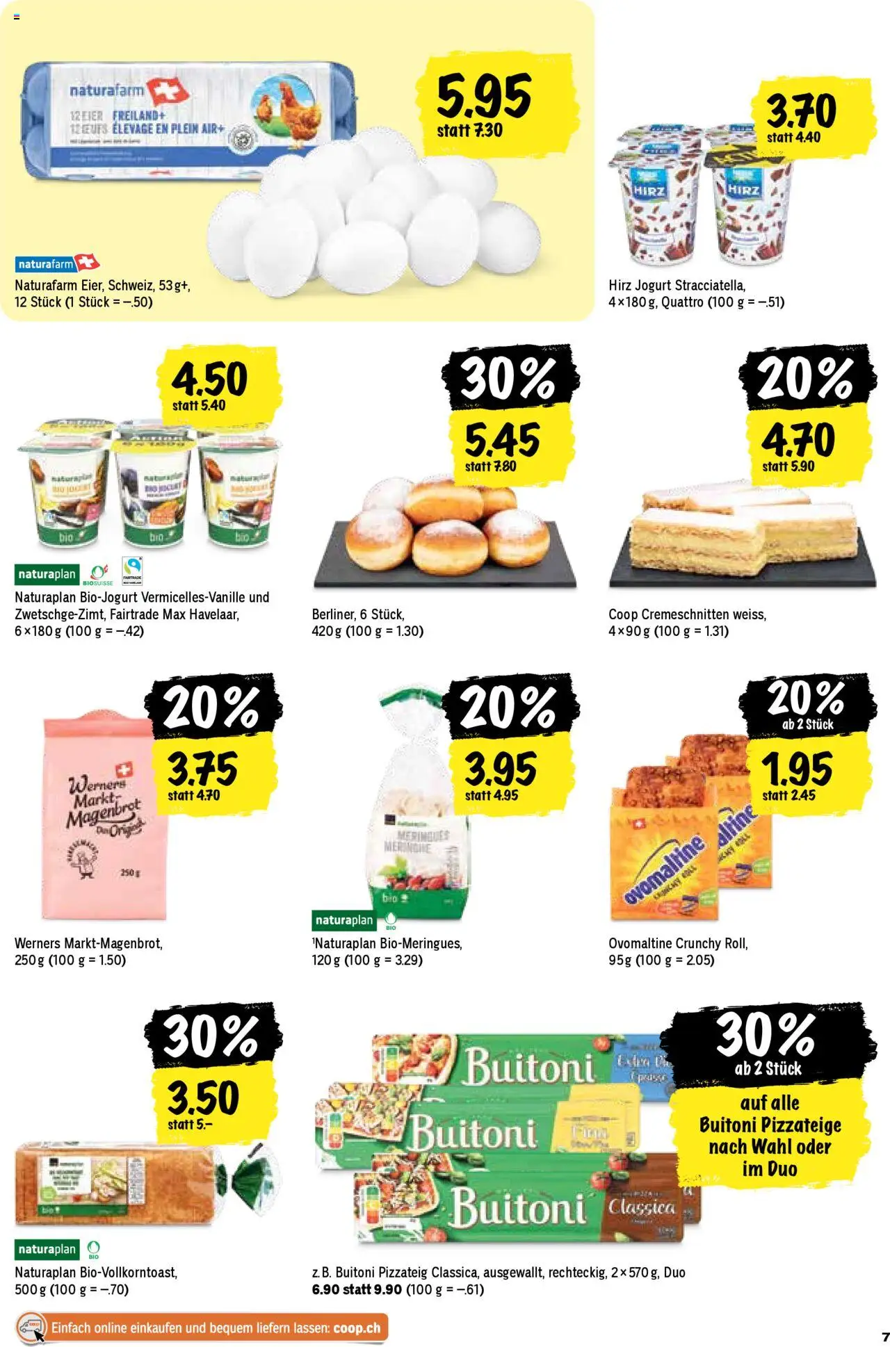 Coop Aktionen – gültig ab 09.10.2025 | Seite: 7 | Produkte: Pizza