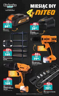 Pogląd oferty "Regał warsztatowy narożny, 180 x 90 x 90 cm, czarny" - ważna od 07.03.2026 | Strona: 7 | Produkty: Ładowarka, Regał