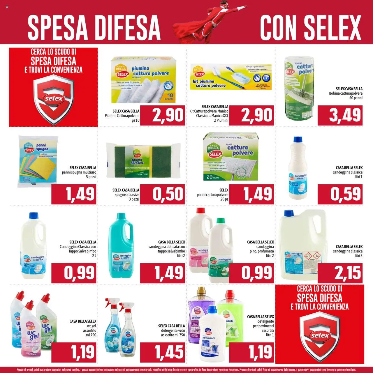 Volantino Emisfero del 01.09.2025 | Pagina: 18 | Prodotti: Spugna, Detergente, Candeggina, WC