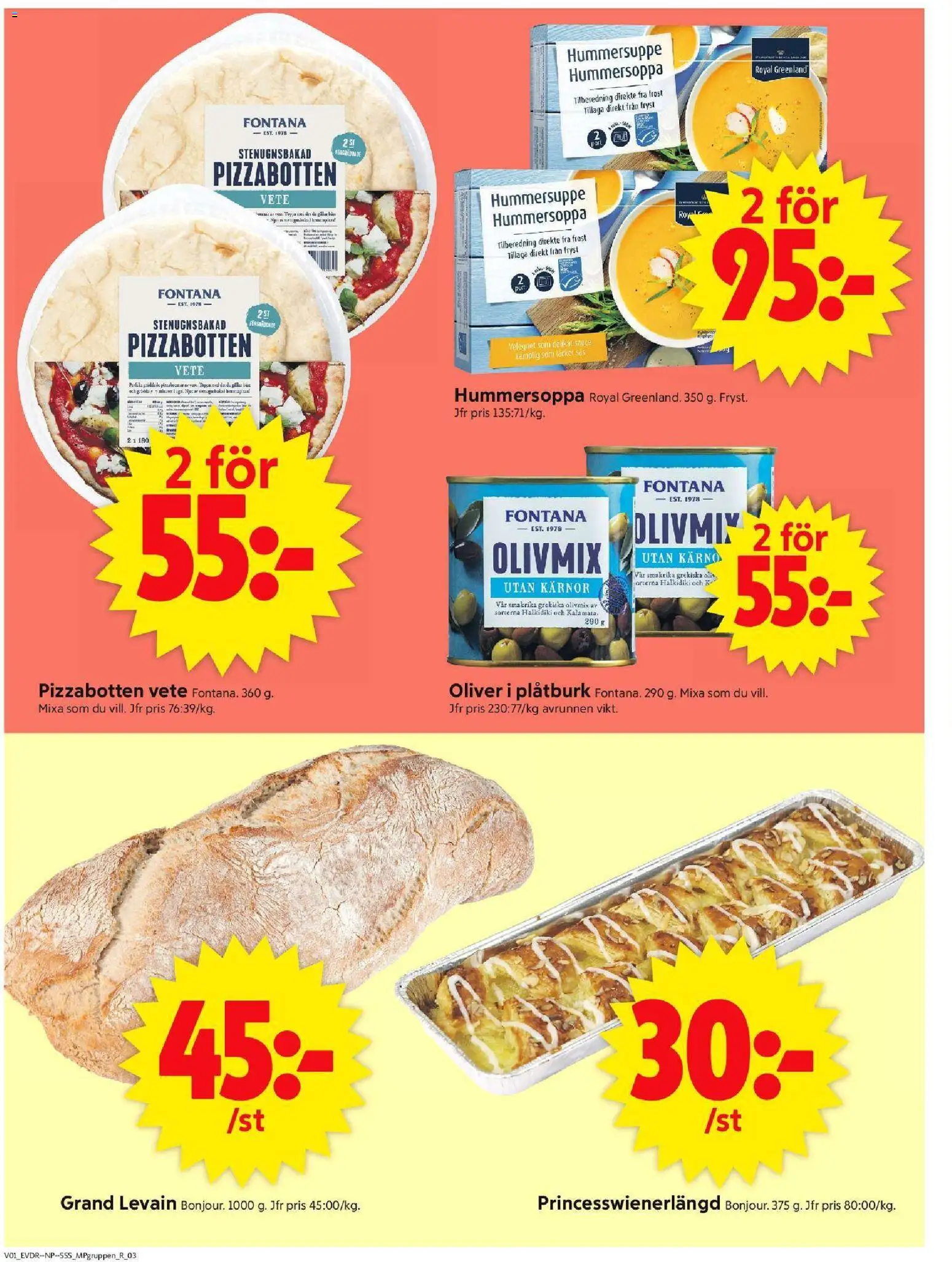 ICA Supermarket reklamblad aktuell från 30.12.2025 | Sida: 12 | Produkter: Oliver, Levain