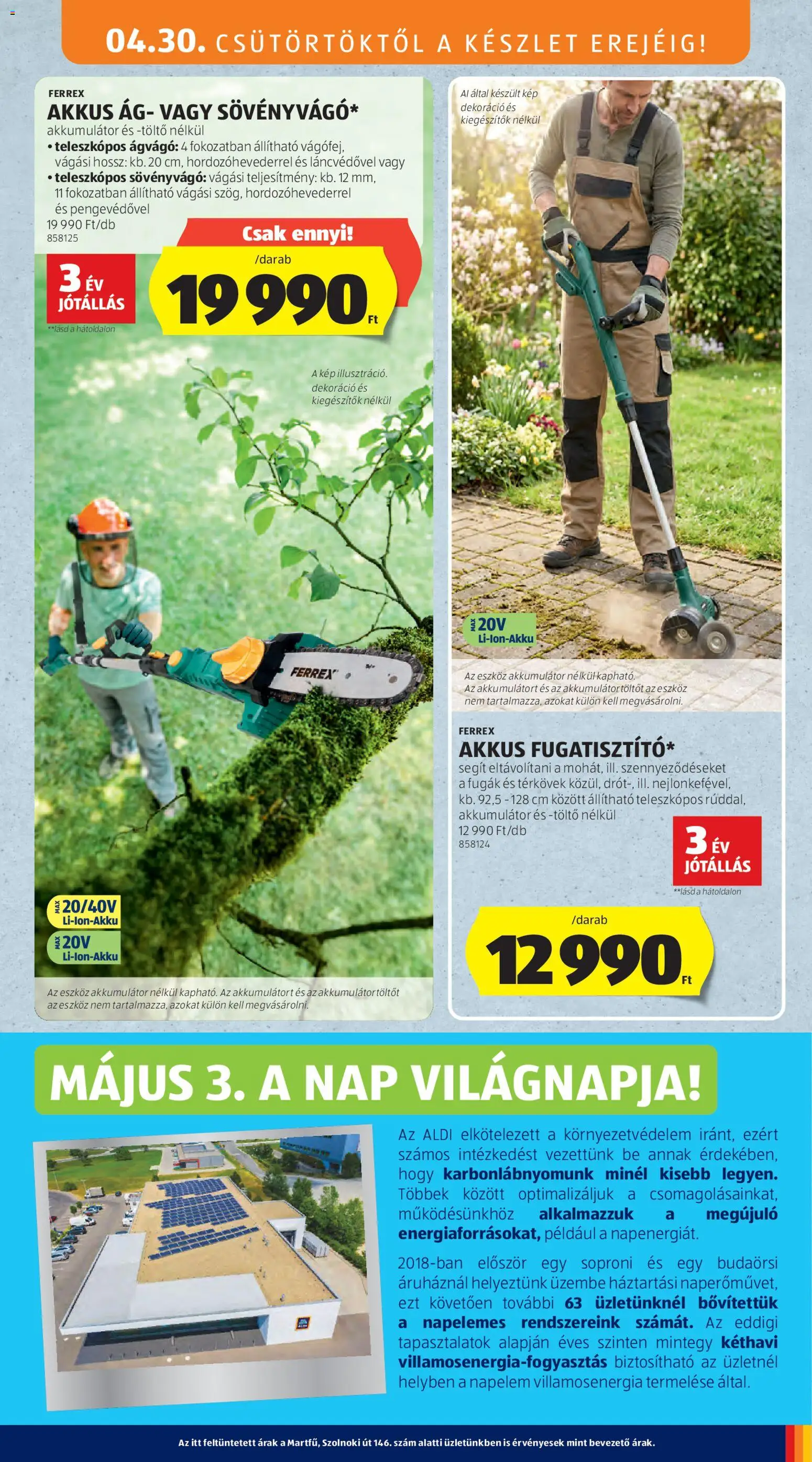 Aldi akciós ujság - amely érvényes a következő dátumtól: 30.04.2026 | Oldal: 29