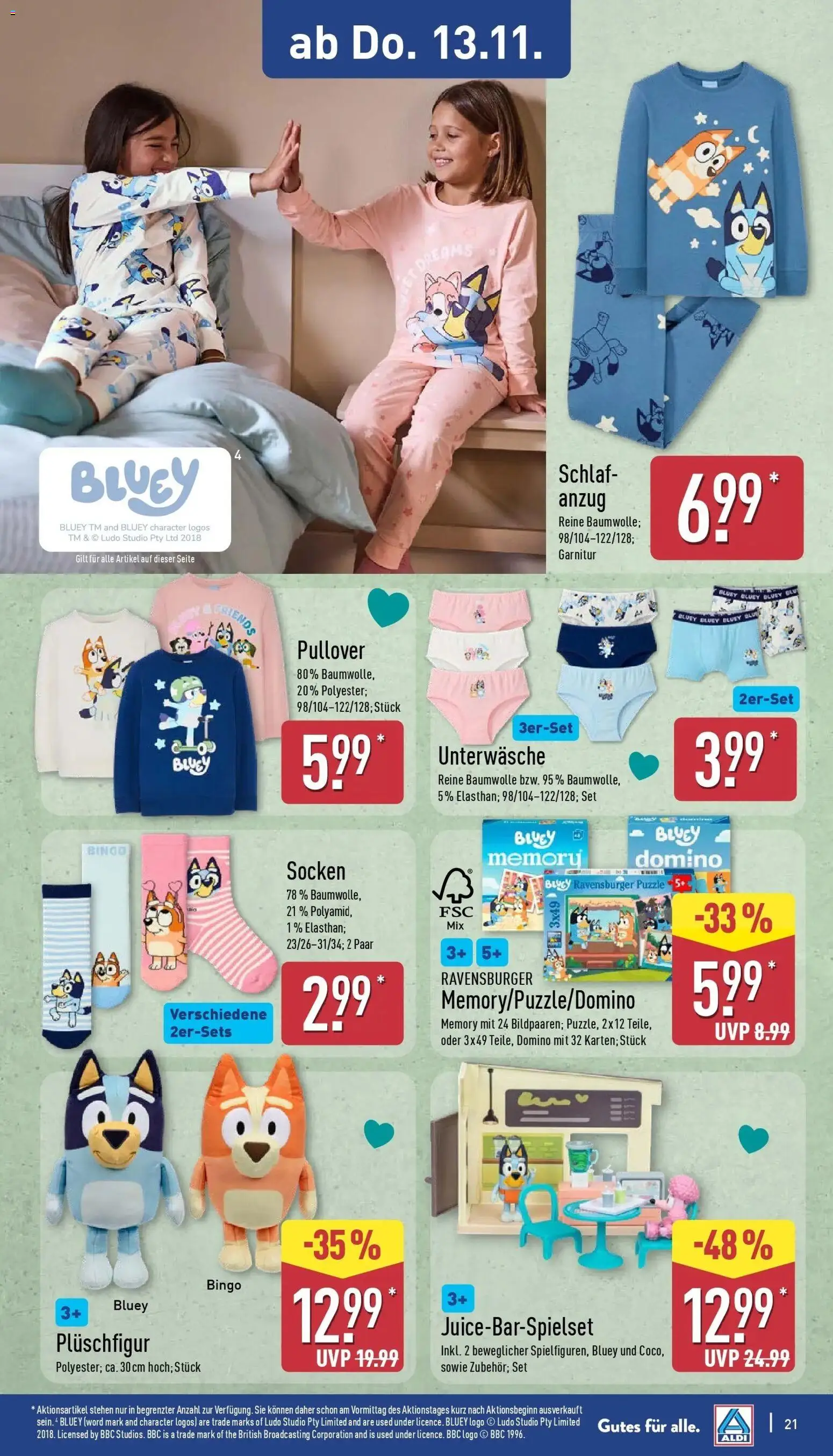 Aldi - ALDI Nord: Wochenangebote – gültig ab 09.11.2025 | Seite: 25 | Produkte: Pullover, Unterwäsche, Socken, Anzug