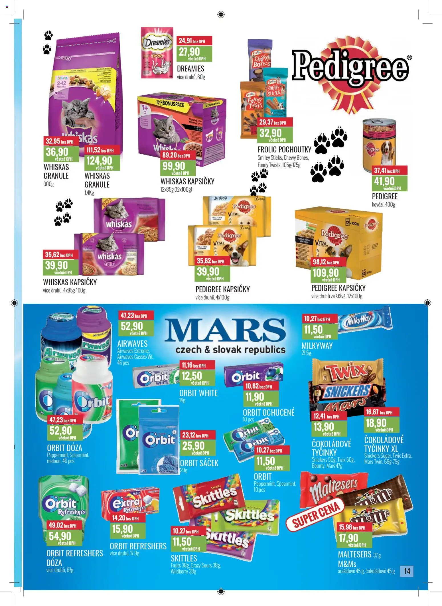 Ratio leták od 01.12.2025 | Strana: 15 | Produkty: Twix, Pedigree, Pedigree kapsičky, Sáček