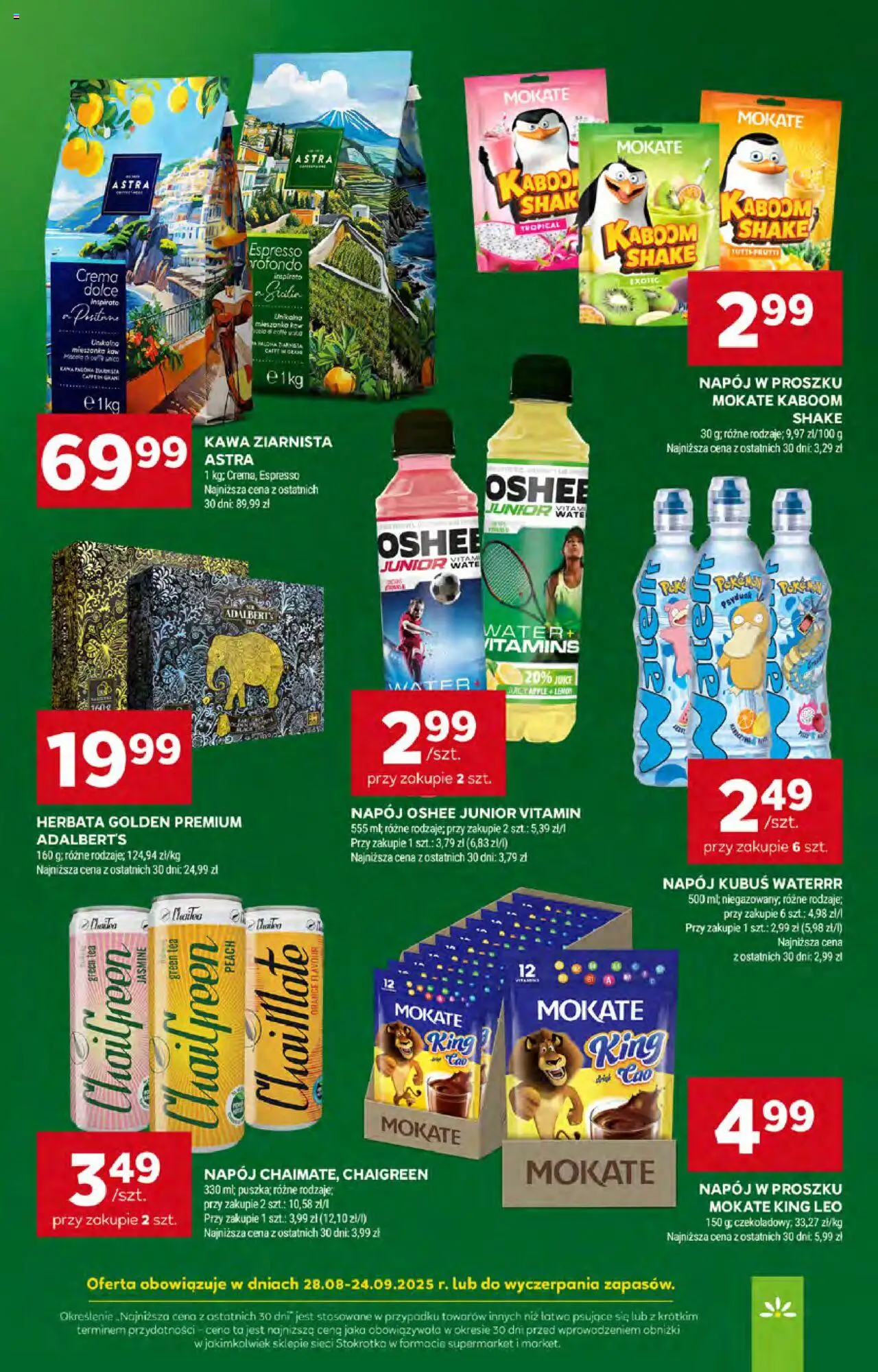 Stokrotka Gazetka od 11.09.2025 | Strona: 45 | Produkty: Stokrotka, Kawa ziarnista, Kawa, Herbata