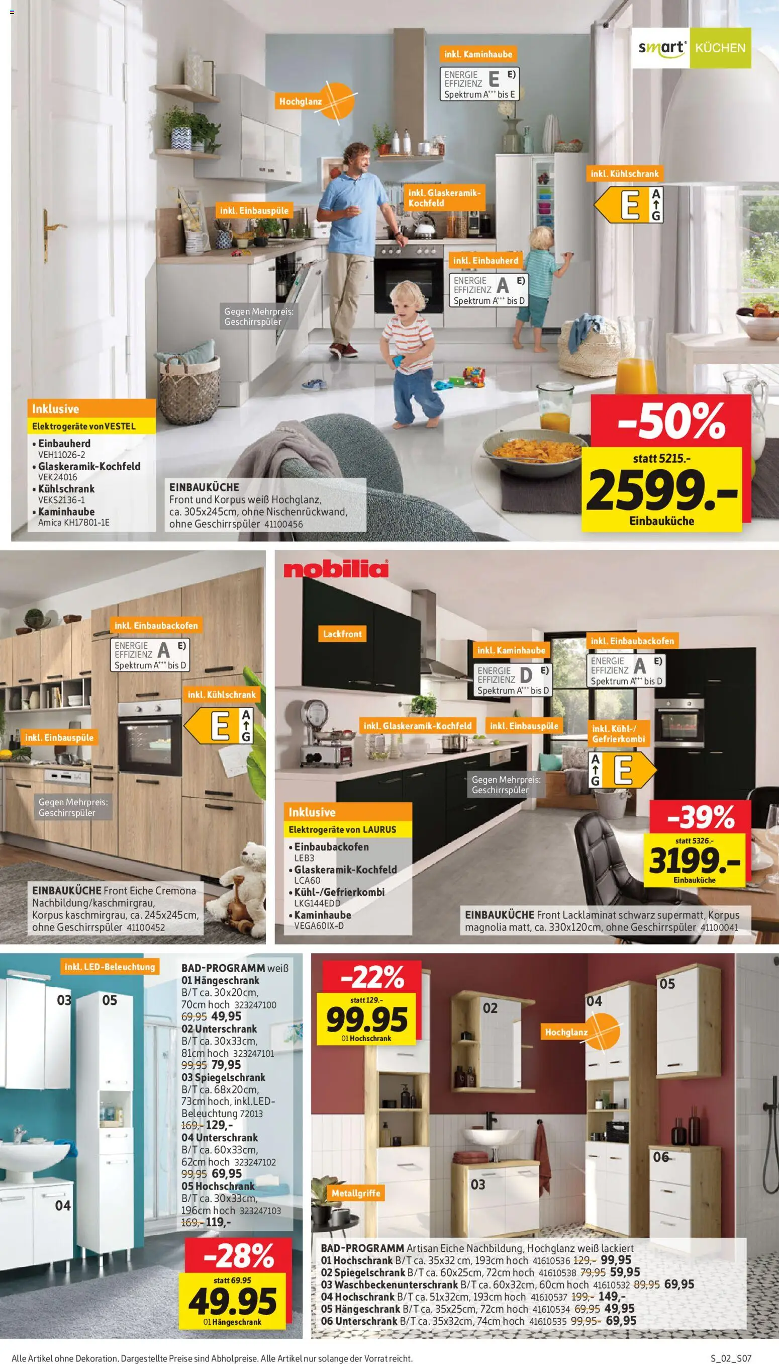 Sconto Prospekt 	 – gültig ab 12.01.2026 | Seite: 7 | Produkte: Kochfeld, Hängeschrank, Unterschrank, Kuchen