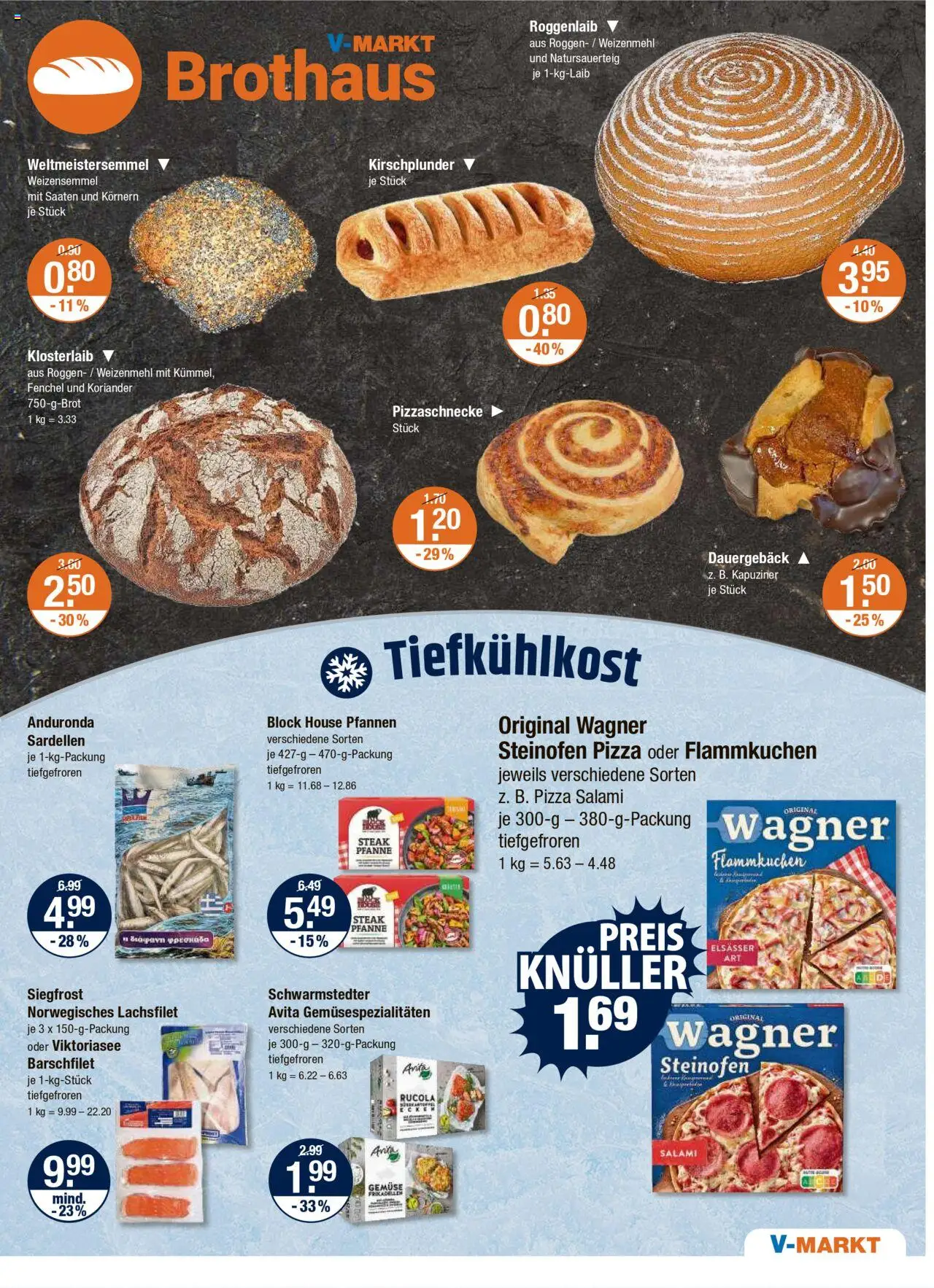 V-Markt - München – gültig ab 18.09.2025 | Seite: 9 | Produkte: Weizenmehl, Salami, Pizza, Steak