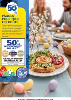 Carrefour - Prévisualisation de Carrefour Pâques pour tous les goûts valide à partir de 24.03.2026 | Page: 45 | Produits: Saumon fumé, Guacamole, Table, Saumon