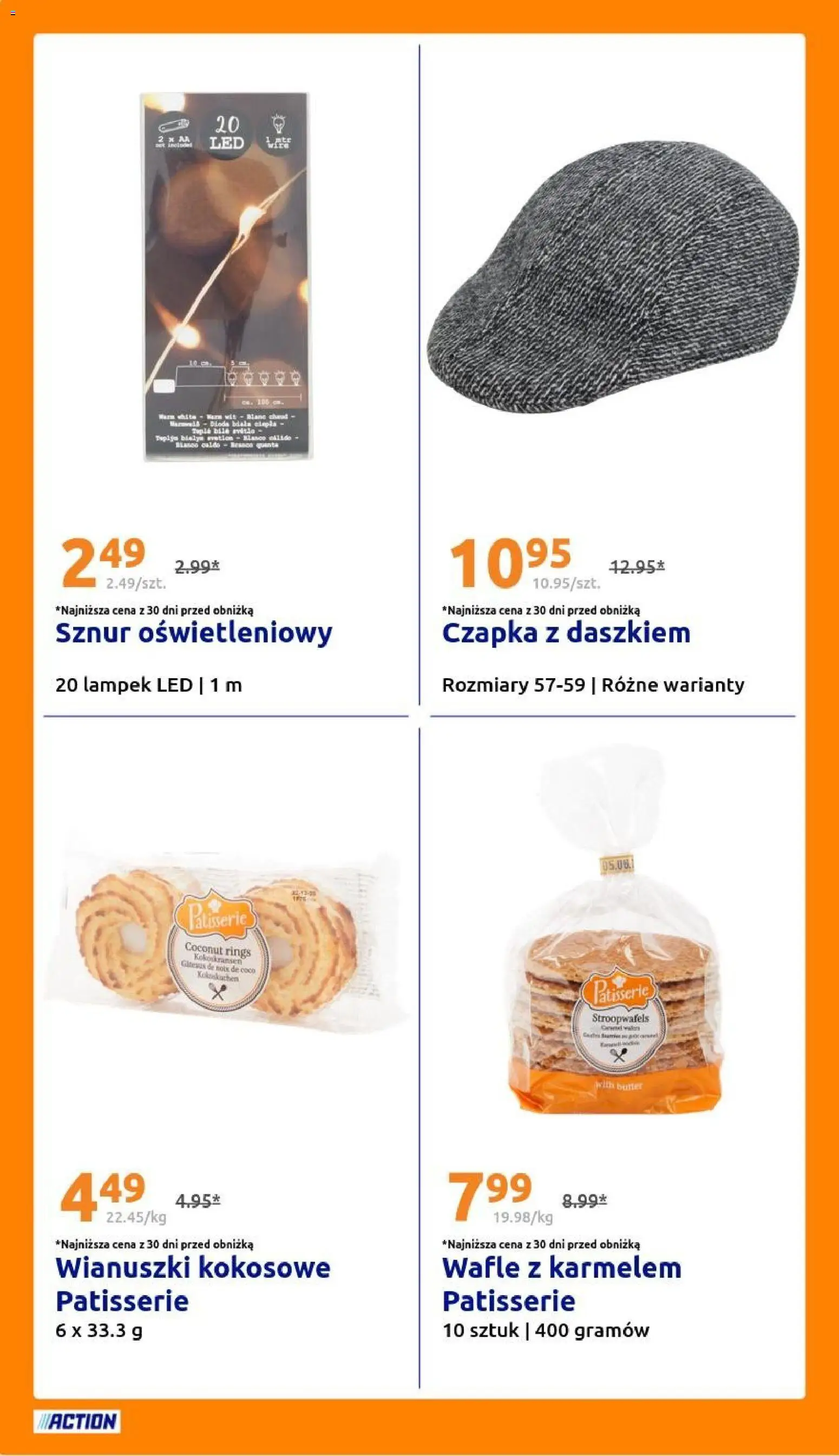 Action Gazetka od 22.10.2025 | Strona: 20 | Produkty: Czapka, Wafle