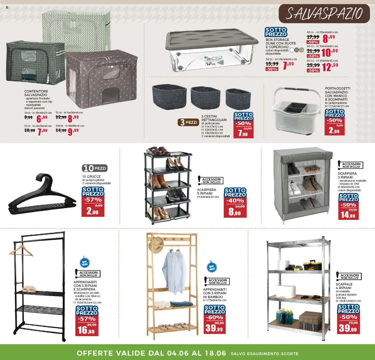 Volantino Happy Casa del 04.06.2025 | Pagina: 35 | Prodotti: Ripiano, Scaffale, Appendiabiti, Grucce