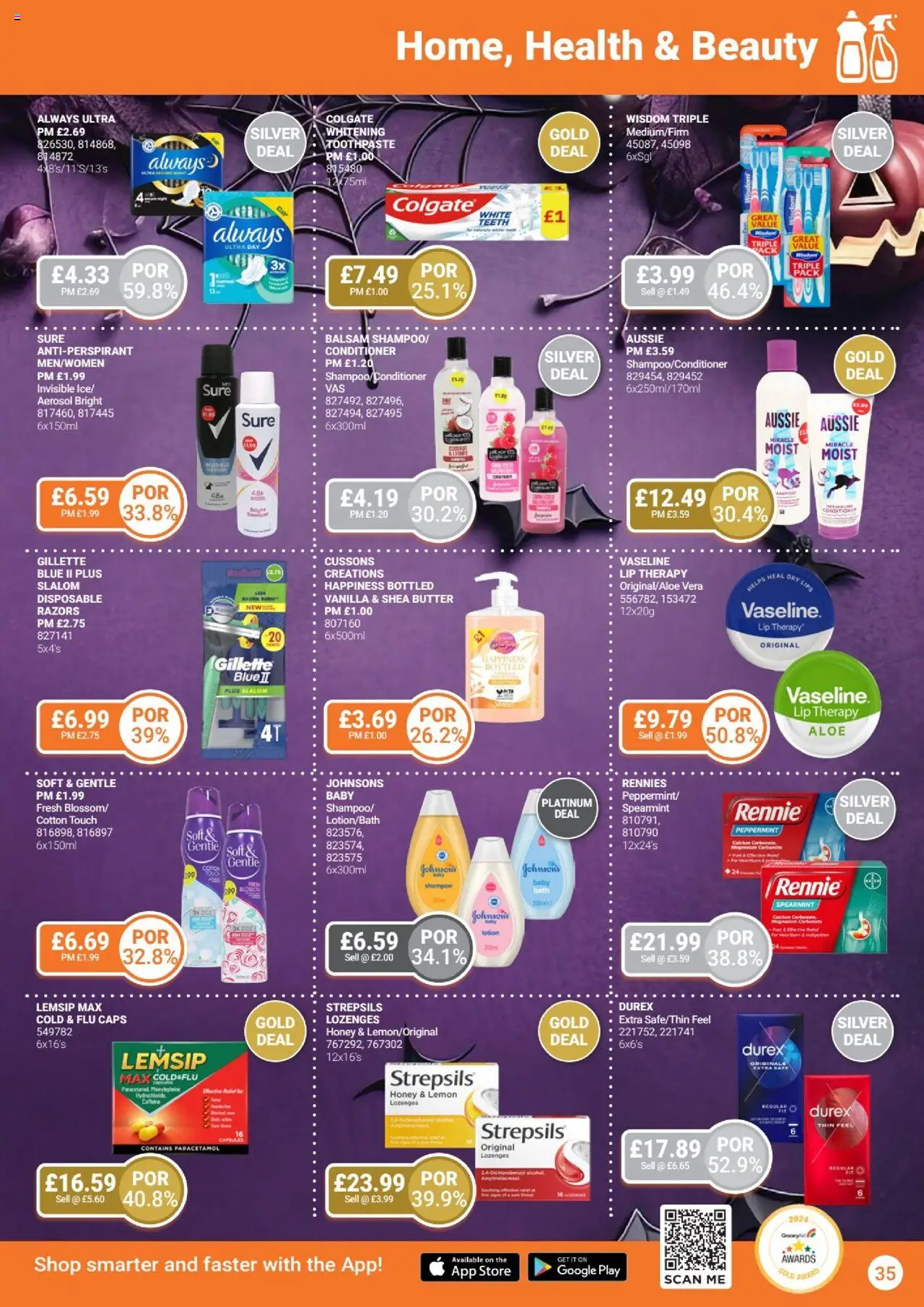 {H1} | Page: 35 | Products: Bath, Colgate, Butter, Vanilla
