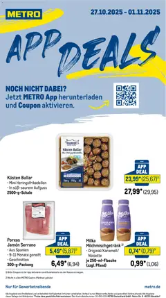 Metro App Deals ab 27.10.2025 gültig