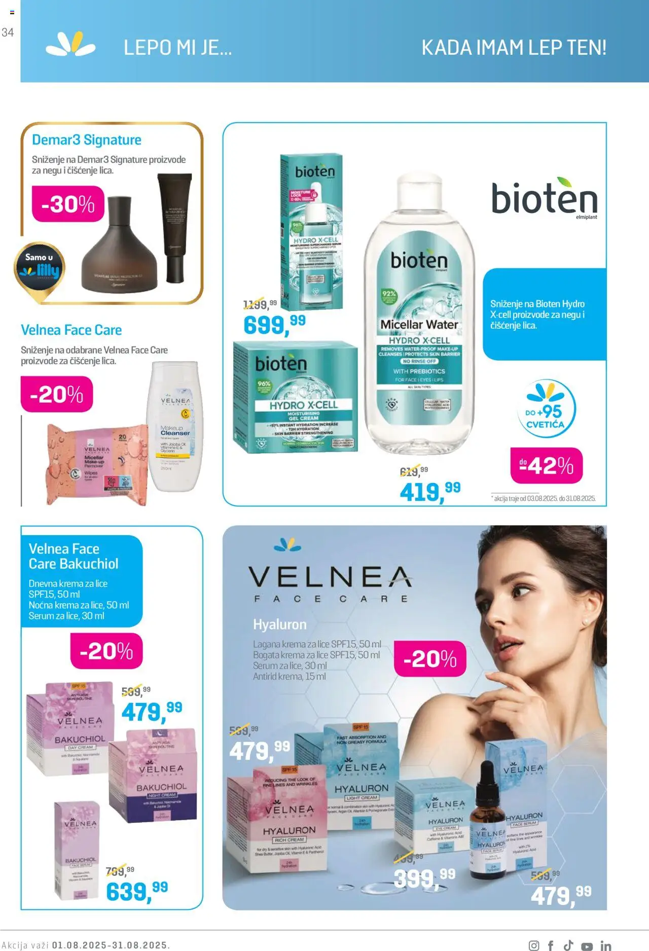 Lilly drogerie katalog - važi od 01.08.2025 | Strana: 34 | Proizvode: Krema