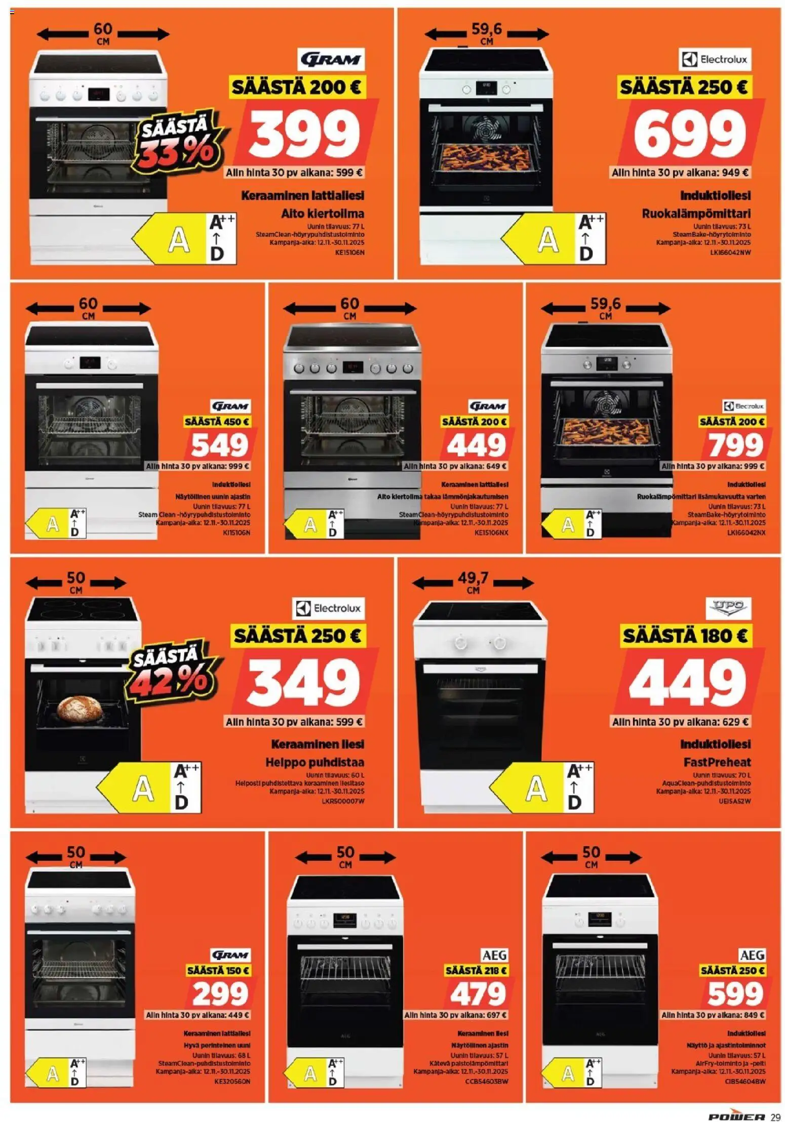 Power - Black Friday – voimassa 12.11.2025 alkaen | Sivu: 29 | Tuotteet: Uuni, Liesi, Näyttö