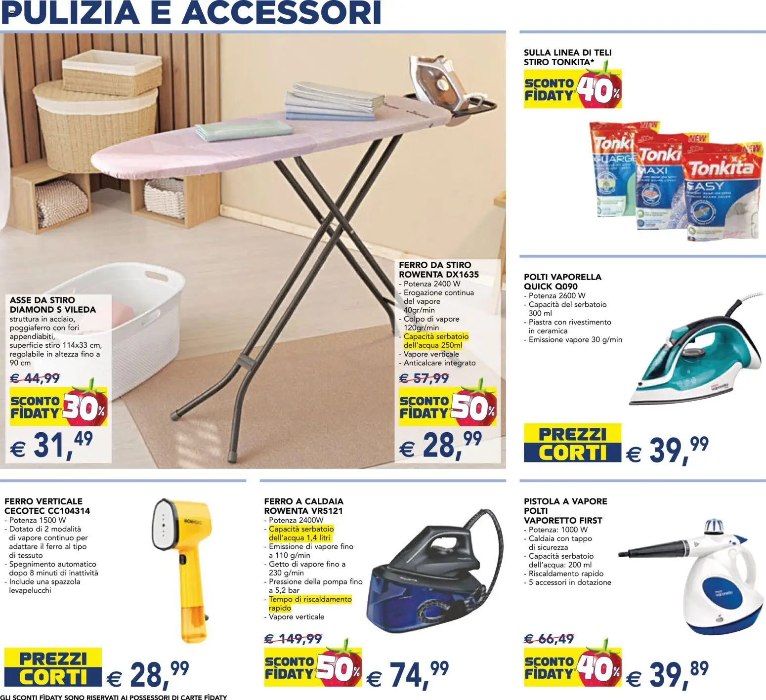 Volantino Esselunga S del 29.12.2025 | Pagina: 12 | Prodotti: Vaporetto, Caldaia, Anticalcare, Ferro da stiro