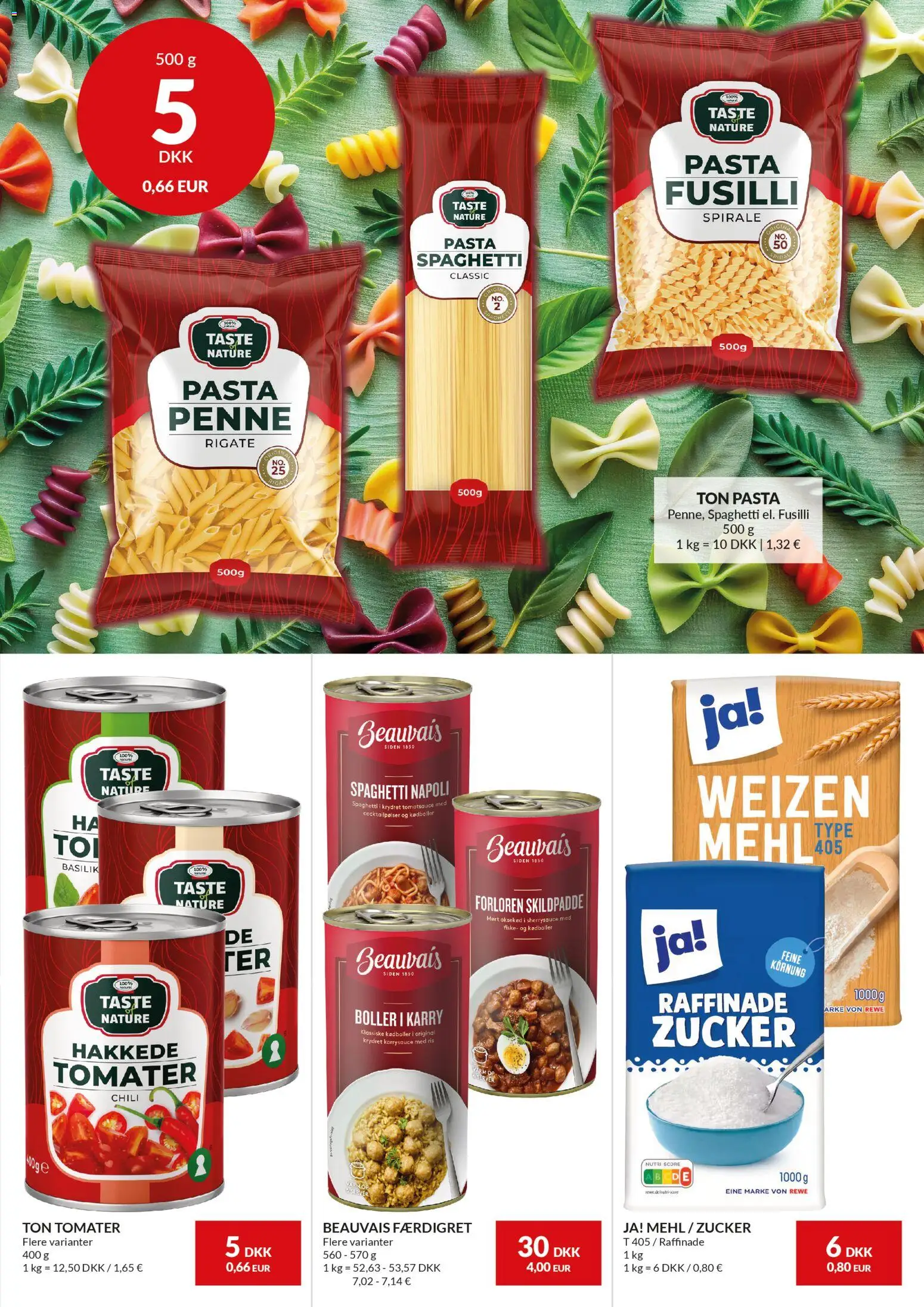 Nielsen Discount tilbudsavis – gyldig fra 05.03.2026 | Side: 5 | Produkter: Tomater, Ris, Spaghetti, Cocktailpølser